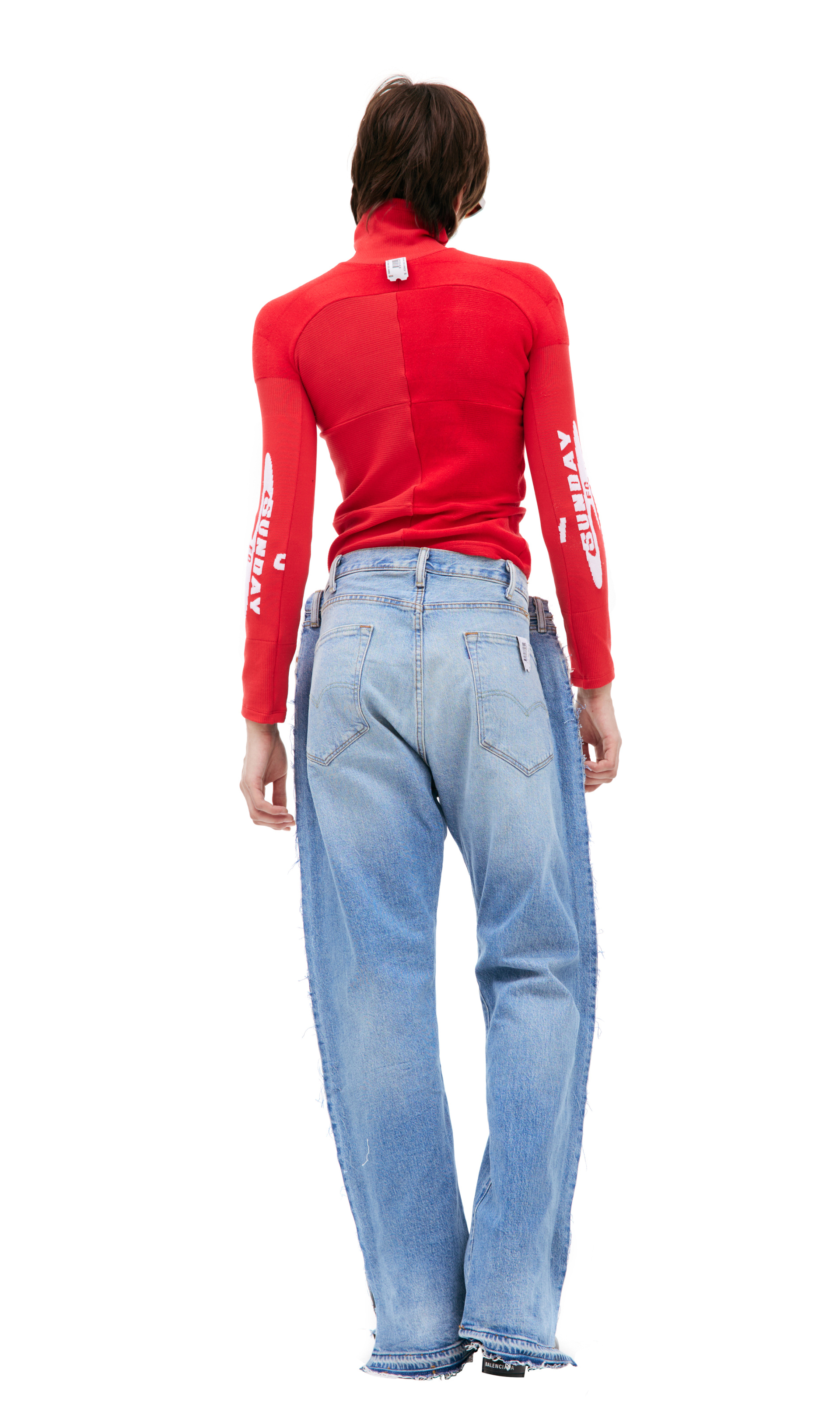 PROTOTYPES Джинсы в стиле пэчворк