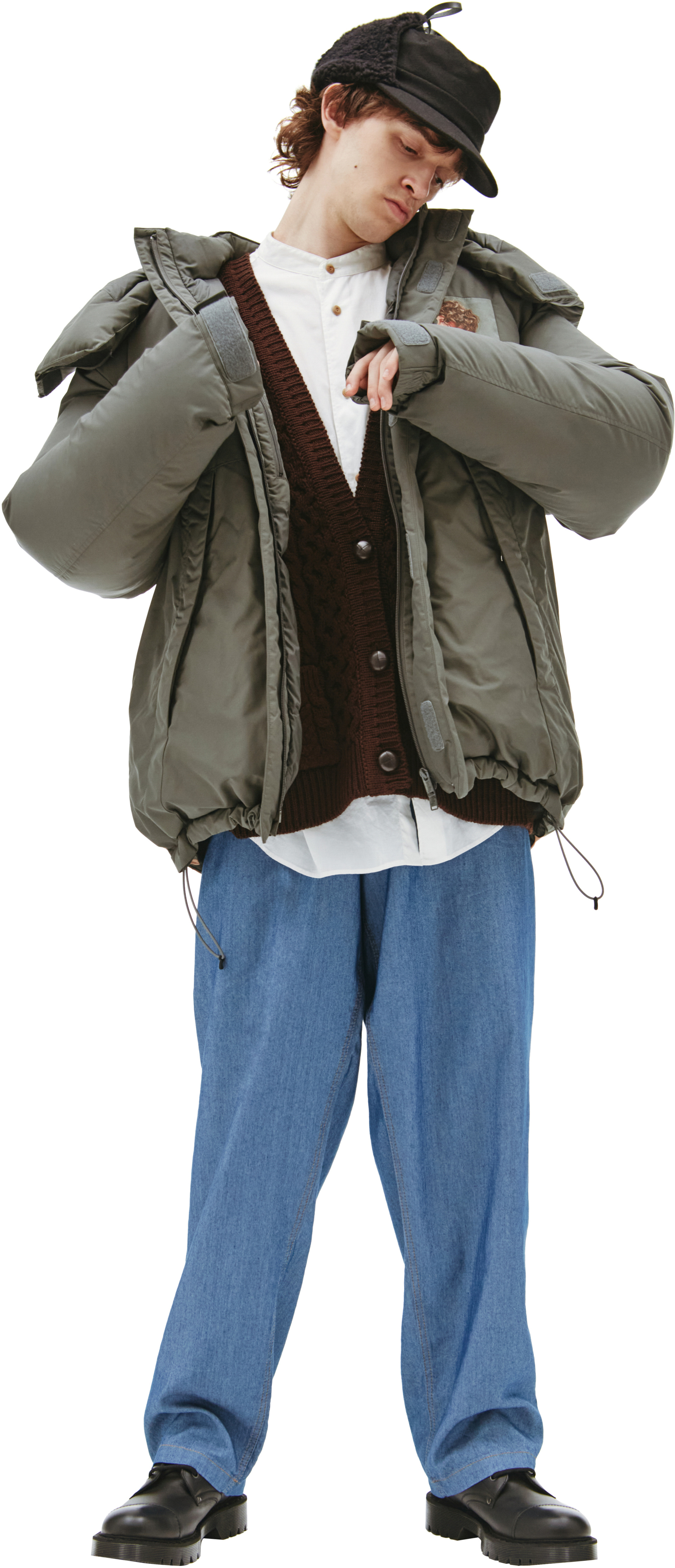 Undercover Пуховик с иллюстрациями Маркуса Окессона