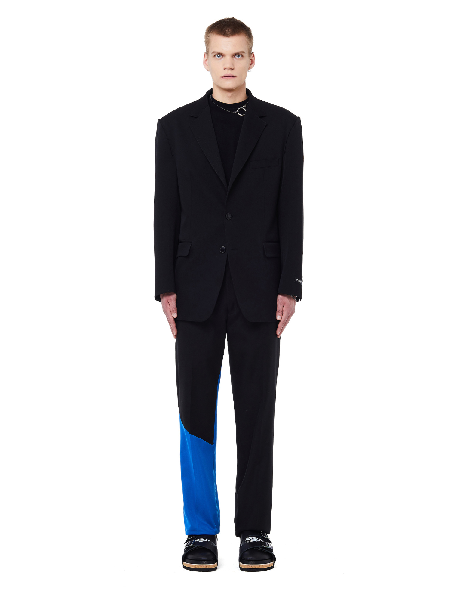 VETEMENTS Шерстяной пиджак с нашивкой на рукаве