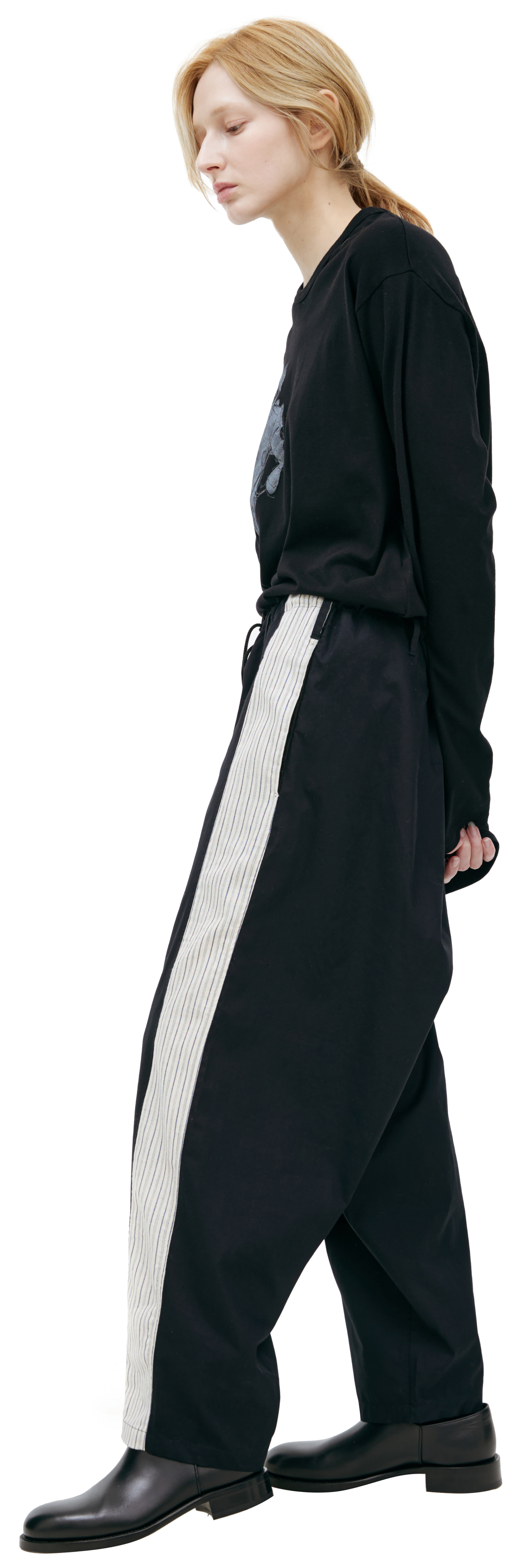 Y\'s Черные брюки с лампасами