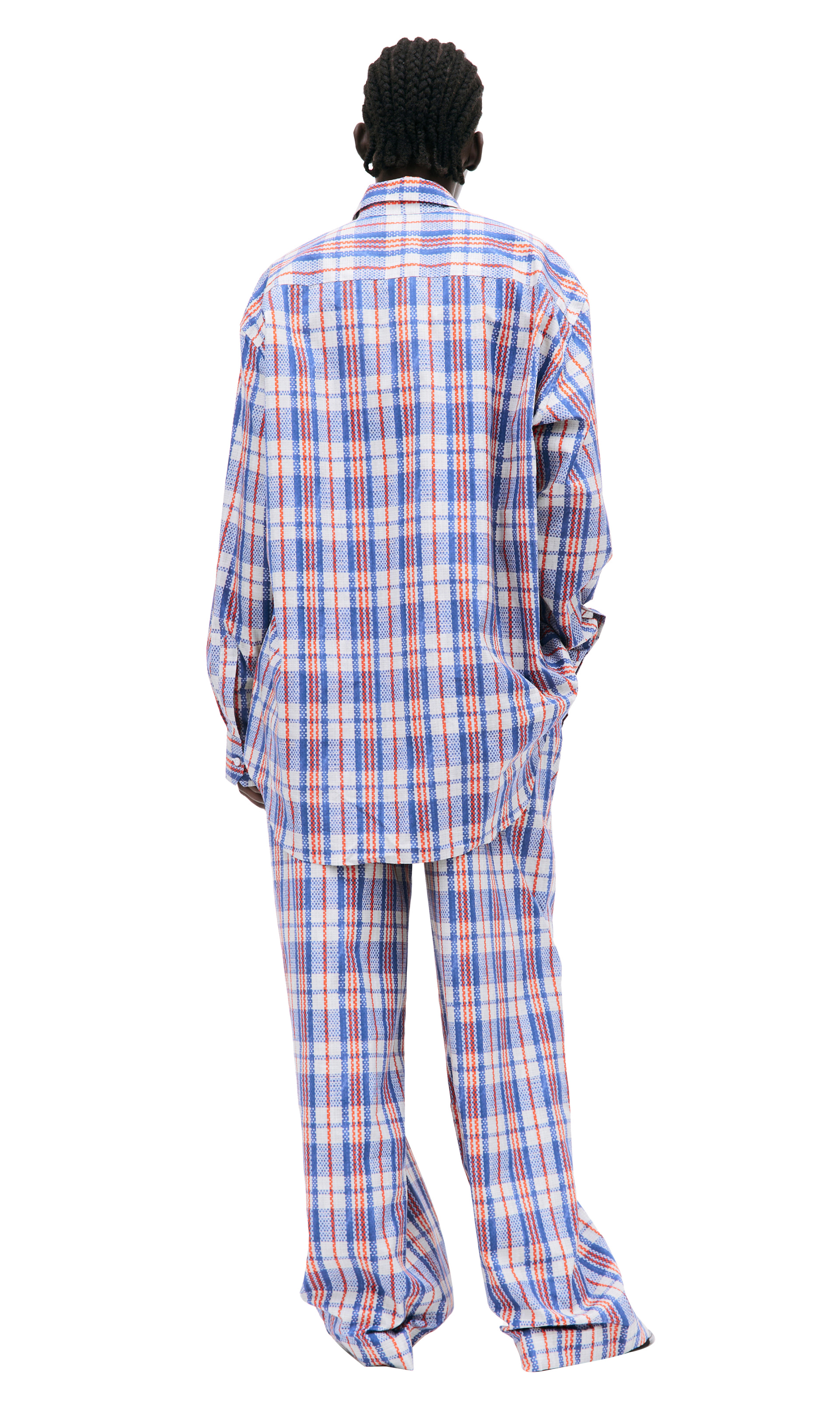 VETEMENTS Оверсайз рубашка в клетку