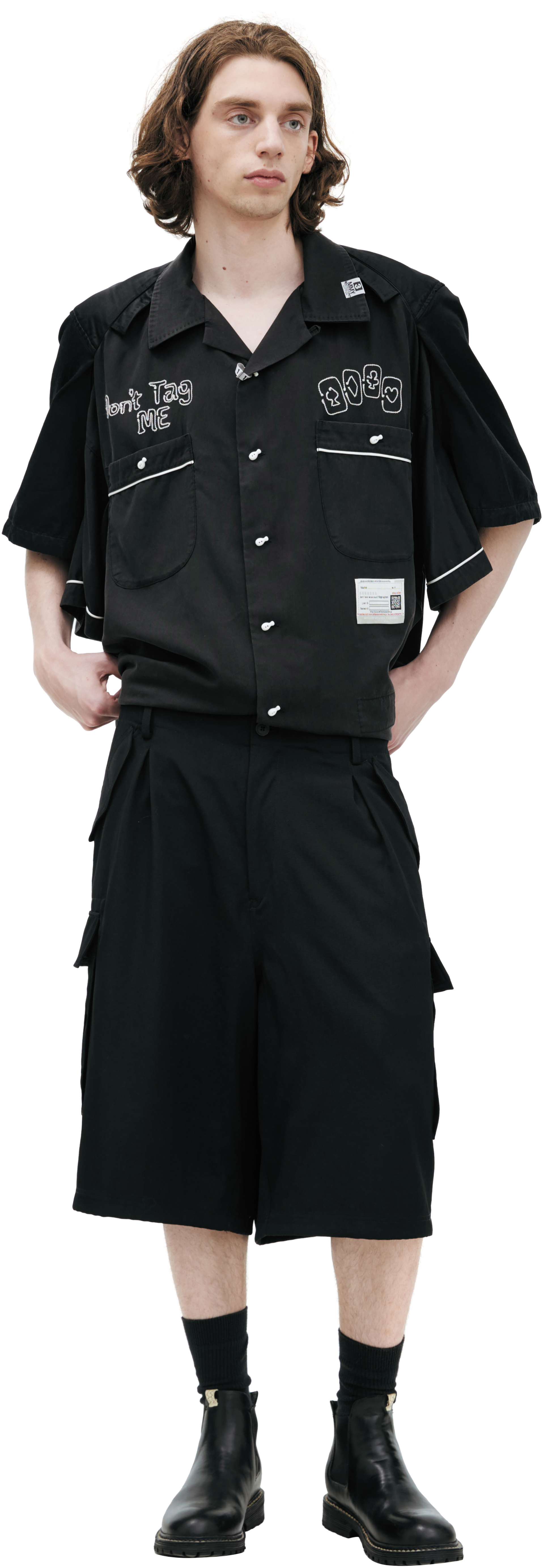 Yohji Yamamoto Шорты карго с карманами