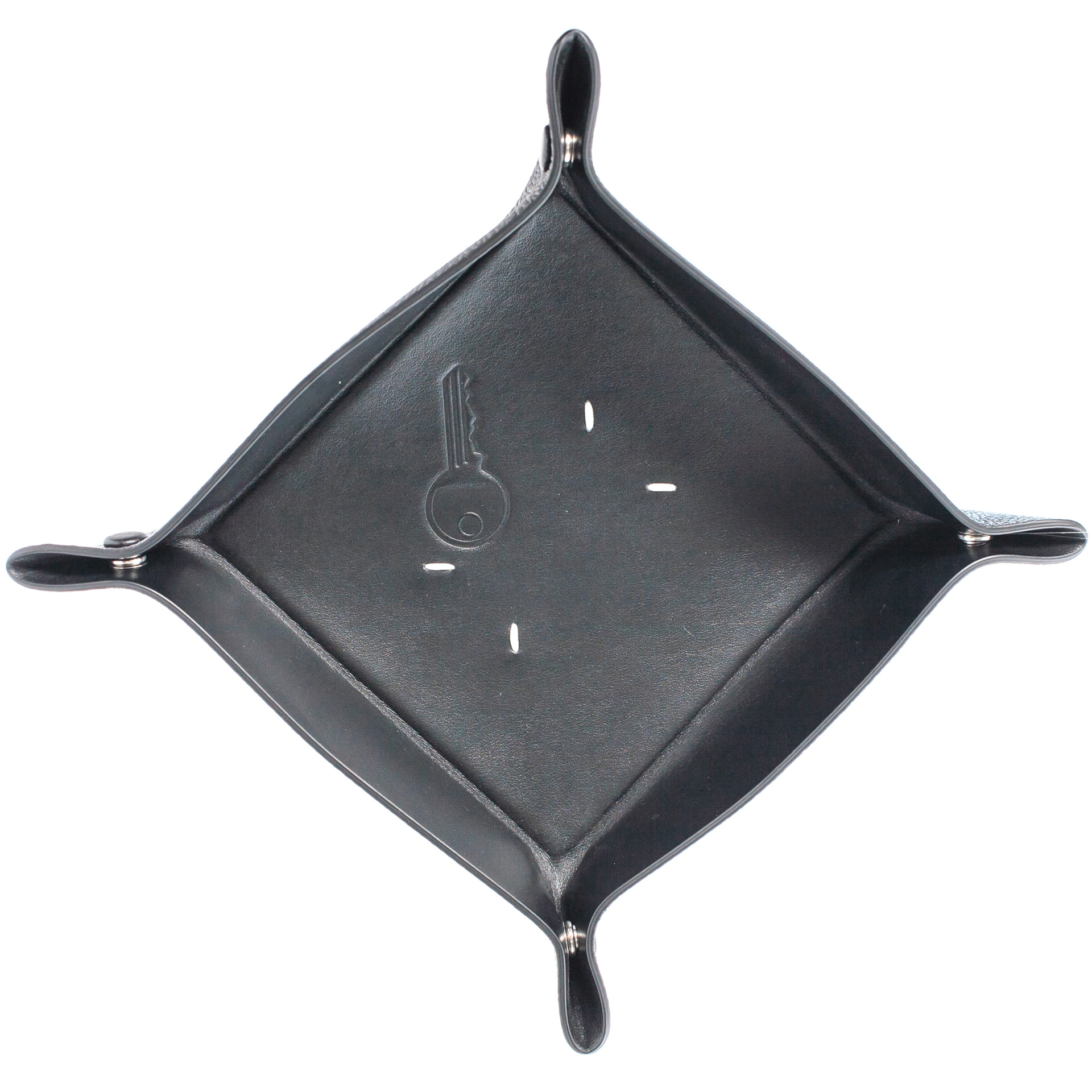 Maison Margiela Черная тарелка из кожи