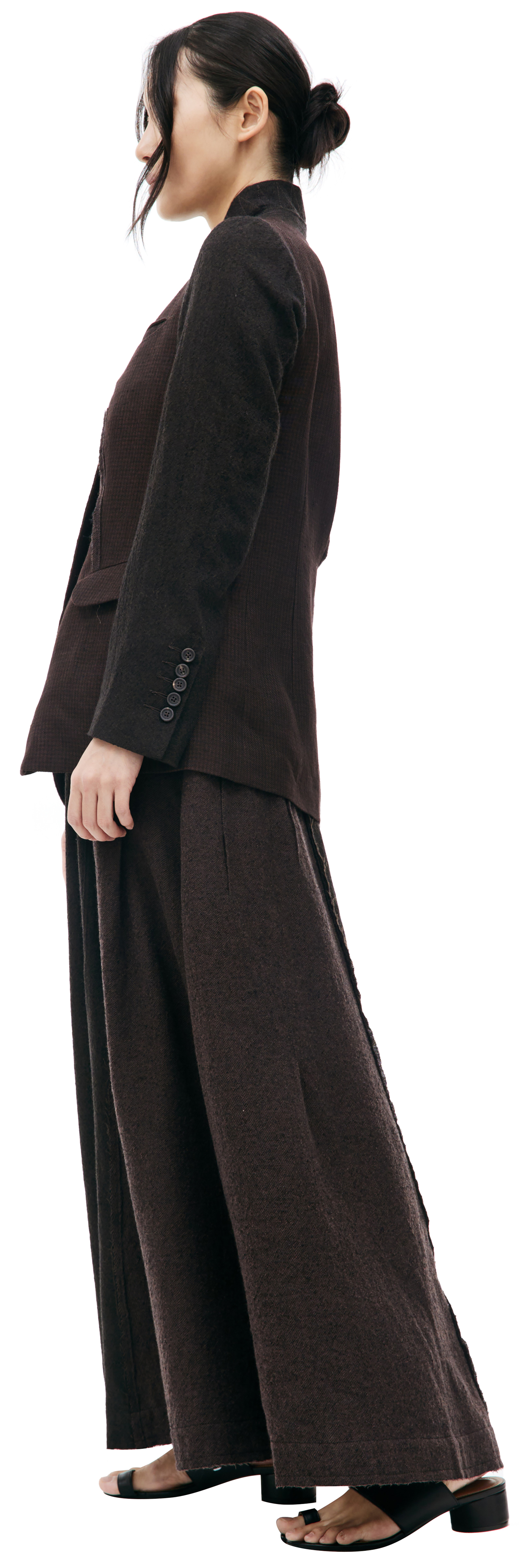 Ziggy Chen Комбинированный жакет с воротником-стойкой