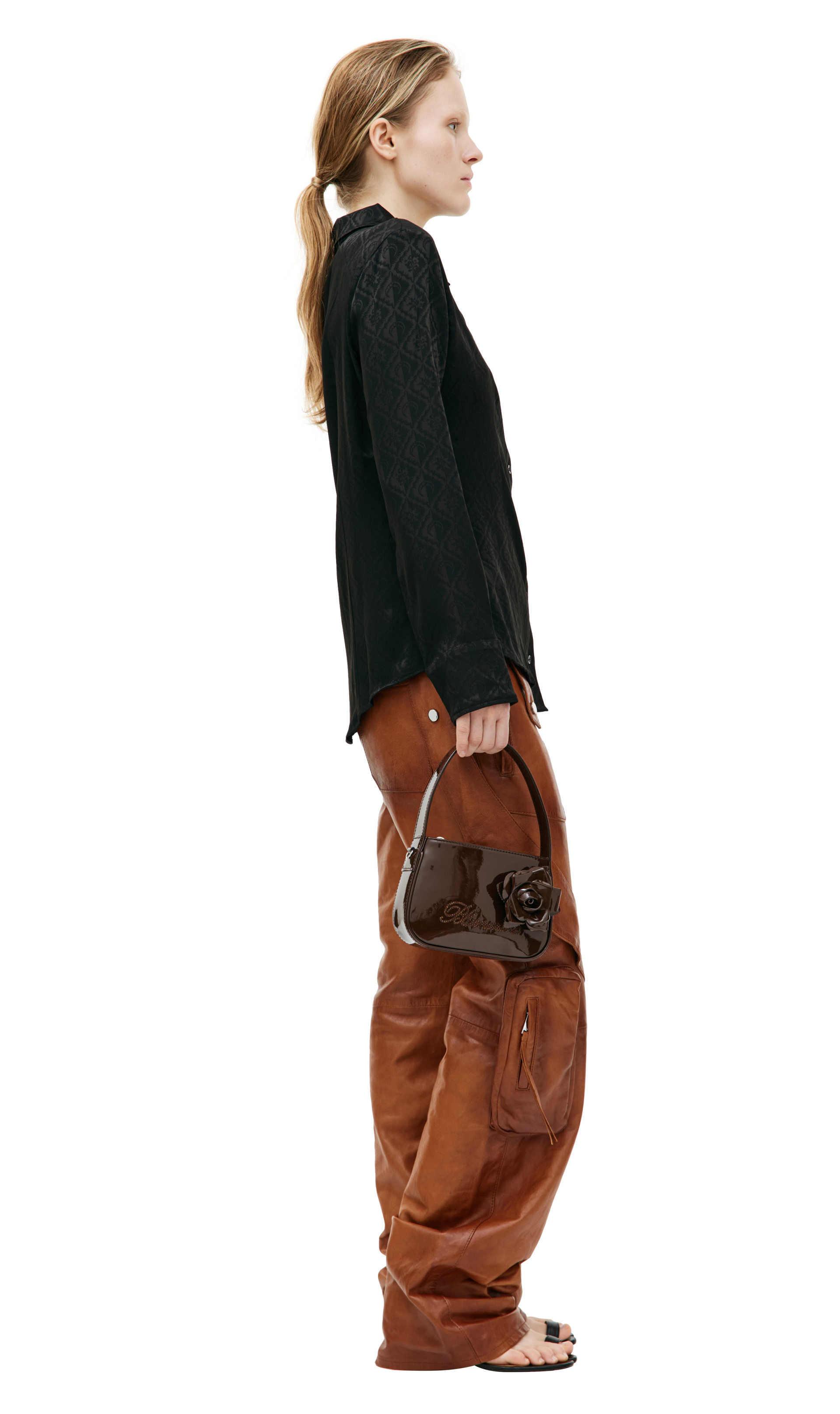 Blumarine Сумка Borsa mini из лакированной кожи