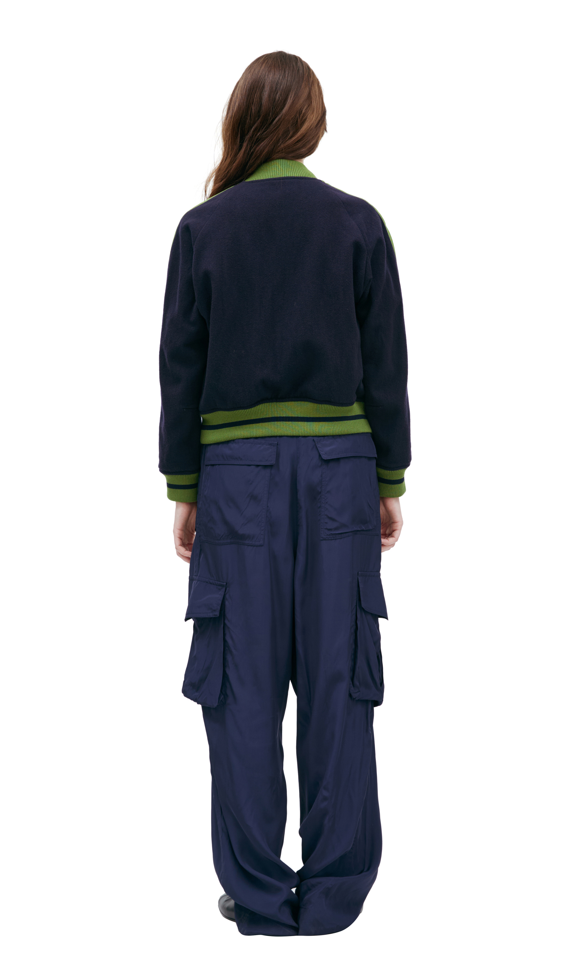 Dries Van Noten Куртка с лампасами на рукавах