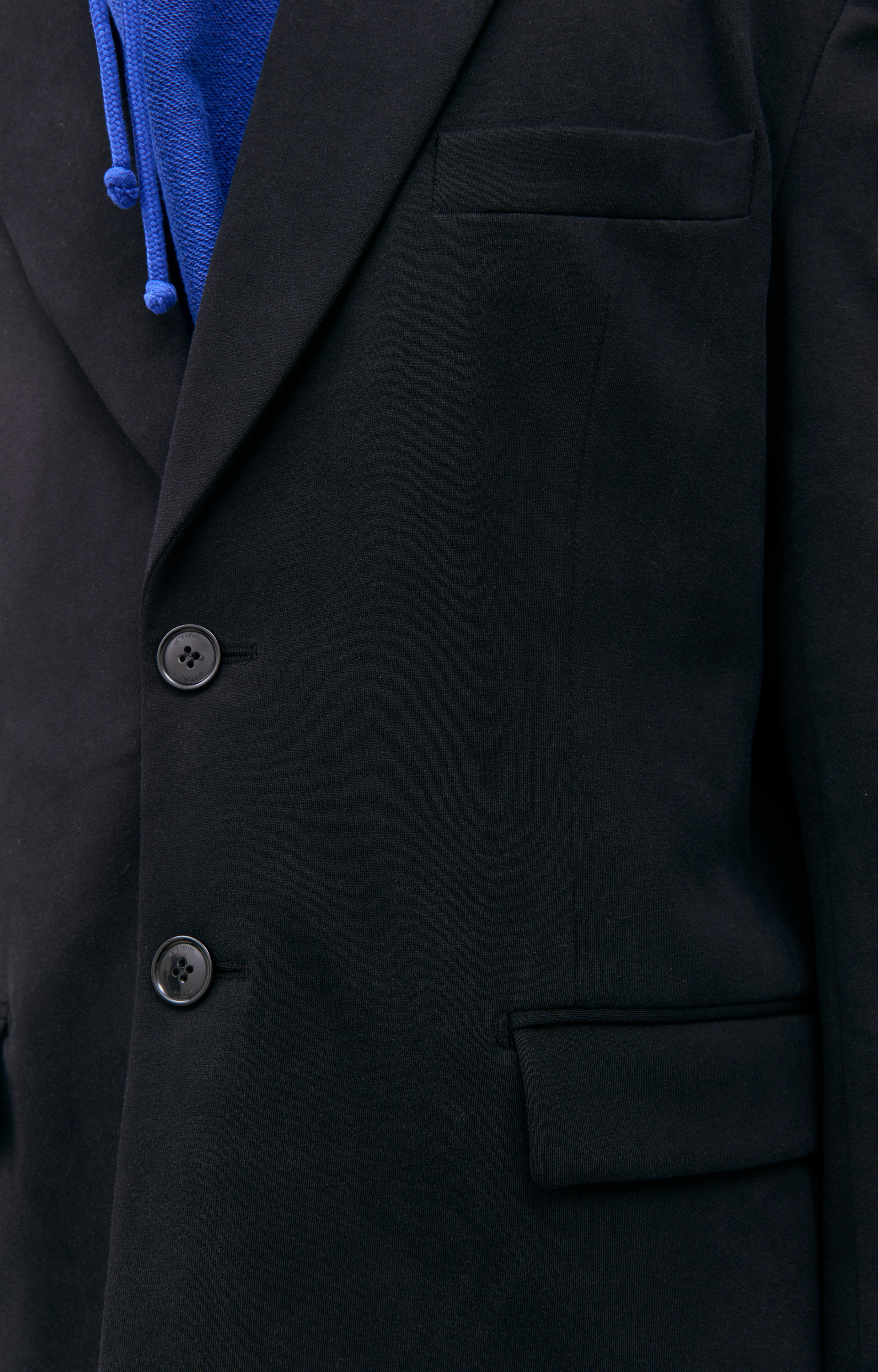 VETEMENTS Черный оверсайз пиджак