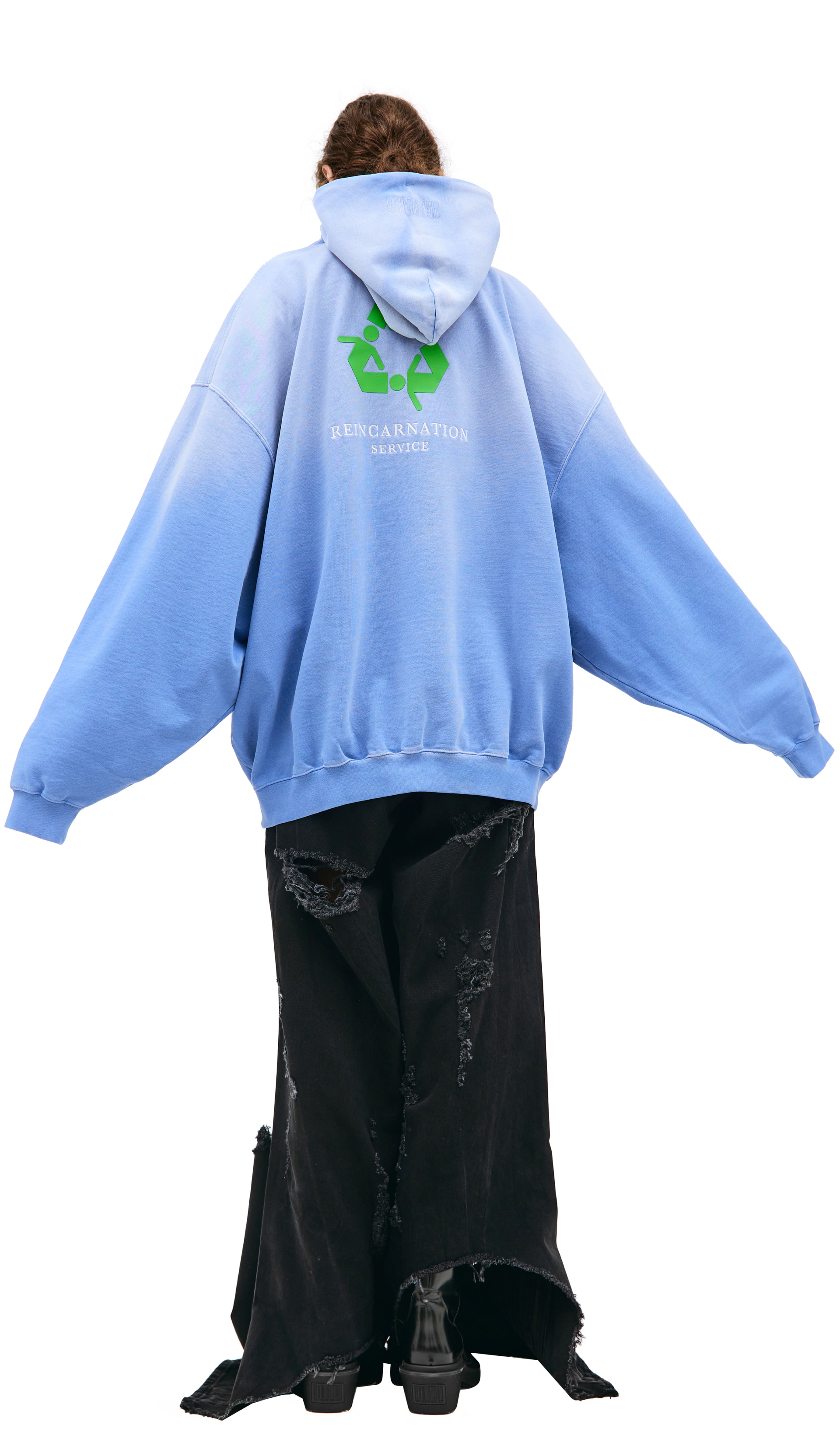 VETEMENTS Худи с вышивкой \'I\'m Not Doing Shit Today\'