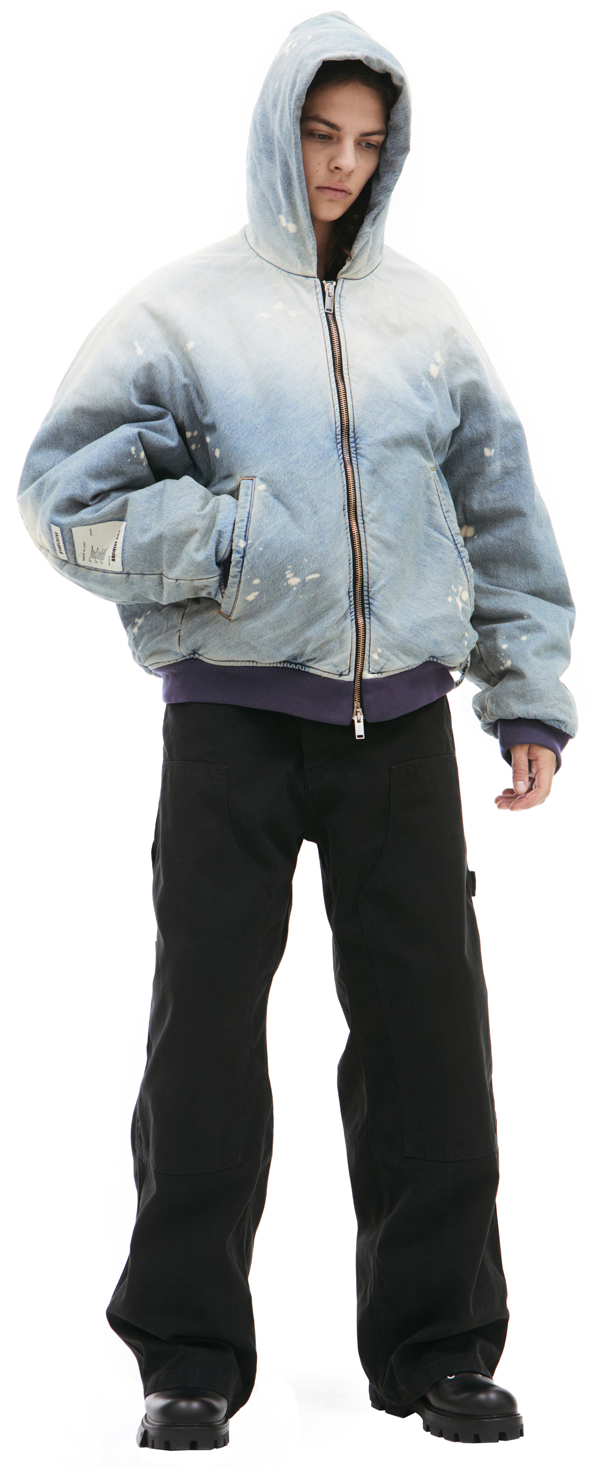 B1ARCHIVE Джинсовая куртка с капюшоном