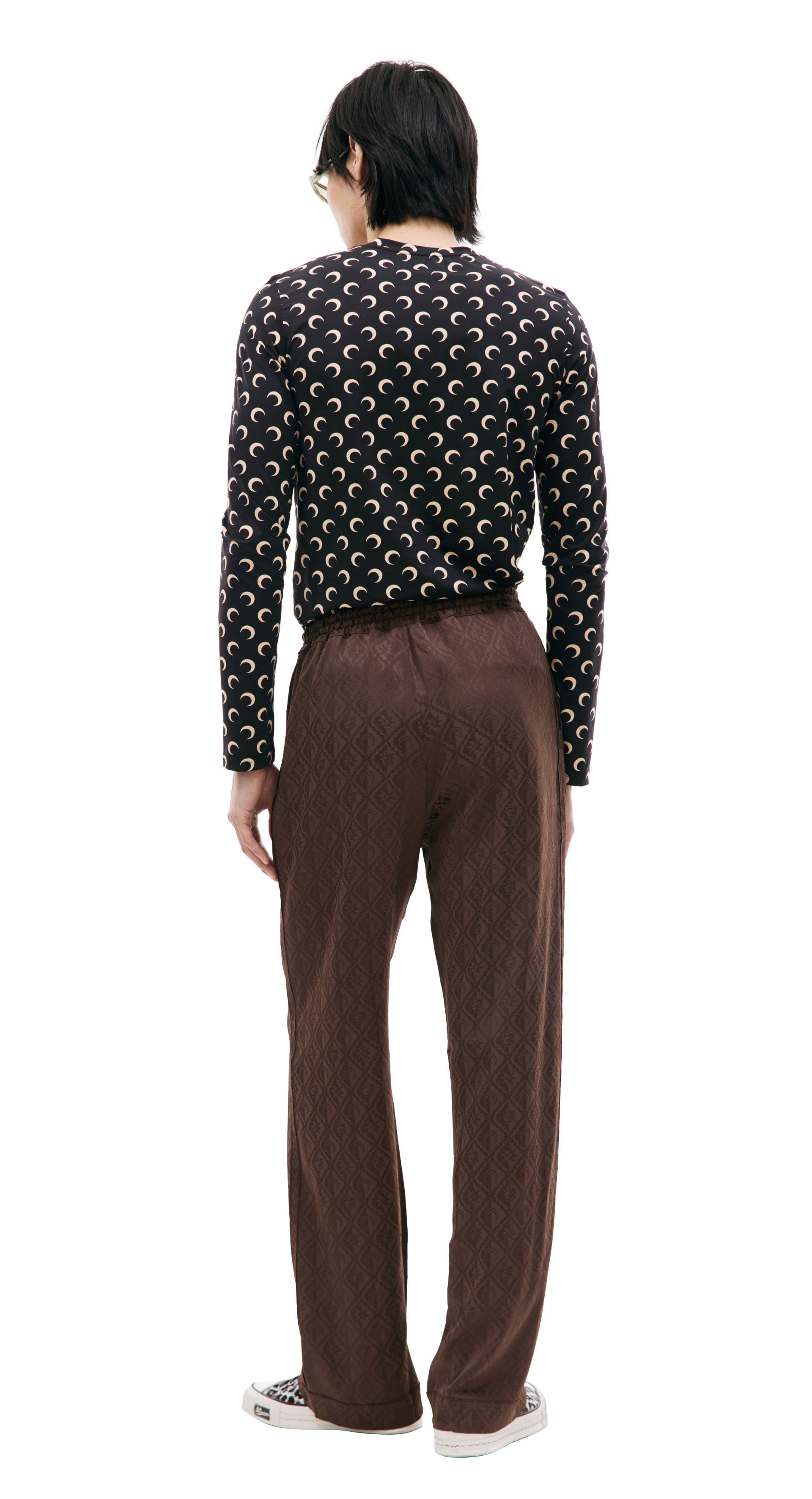 MARINE SERRE Прямые брюки на резинке