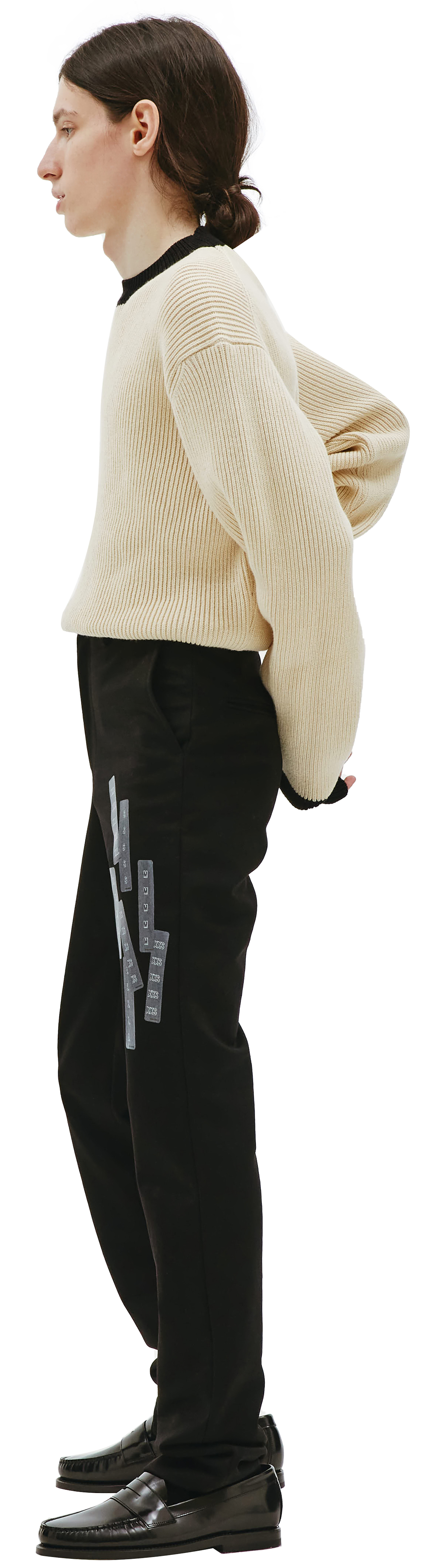 Doublet Прямые брюки с графичным принтом