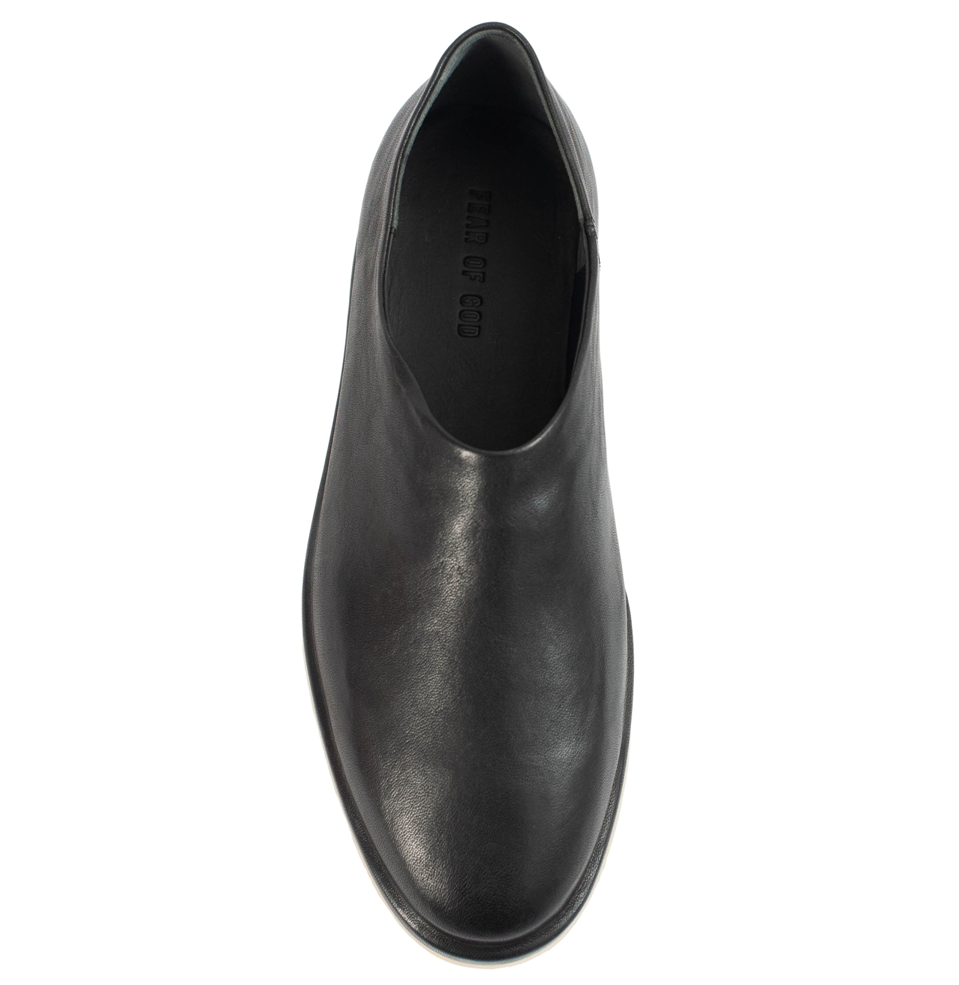 Fear of God Черные кожаные слипоны