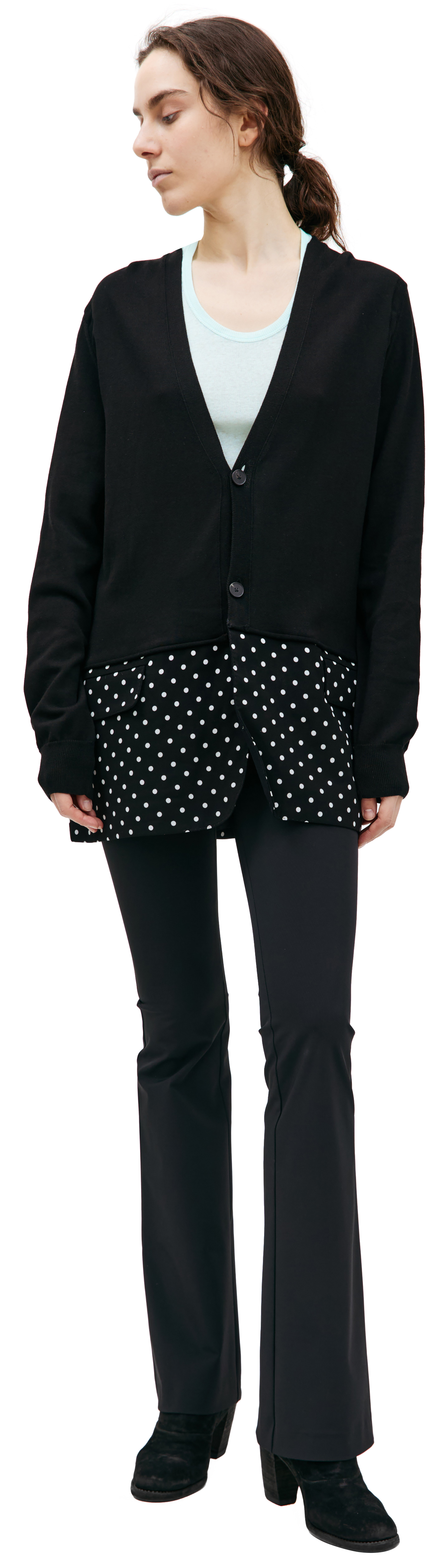 Haider Ackermann Черный кардиган на пуговицах