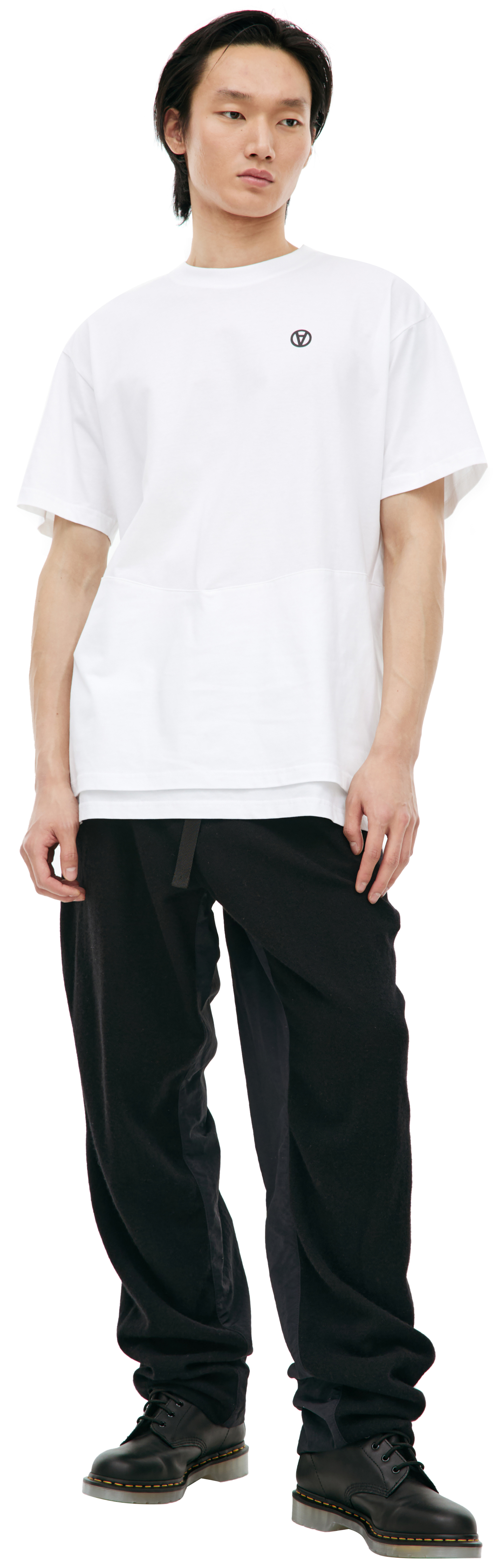 Acronym Белая футболка с принтом