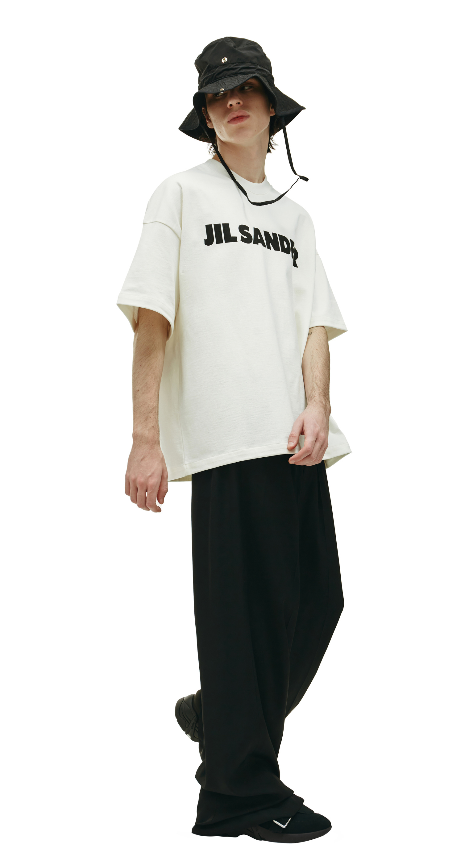 Jil Sander Оверсайз футболка с логотипом