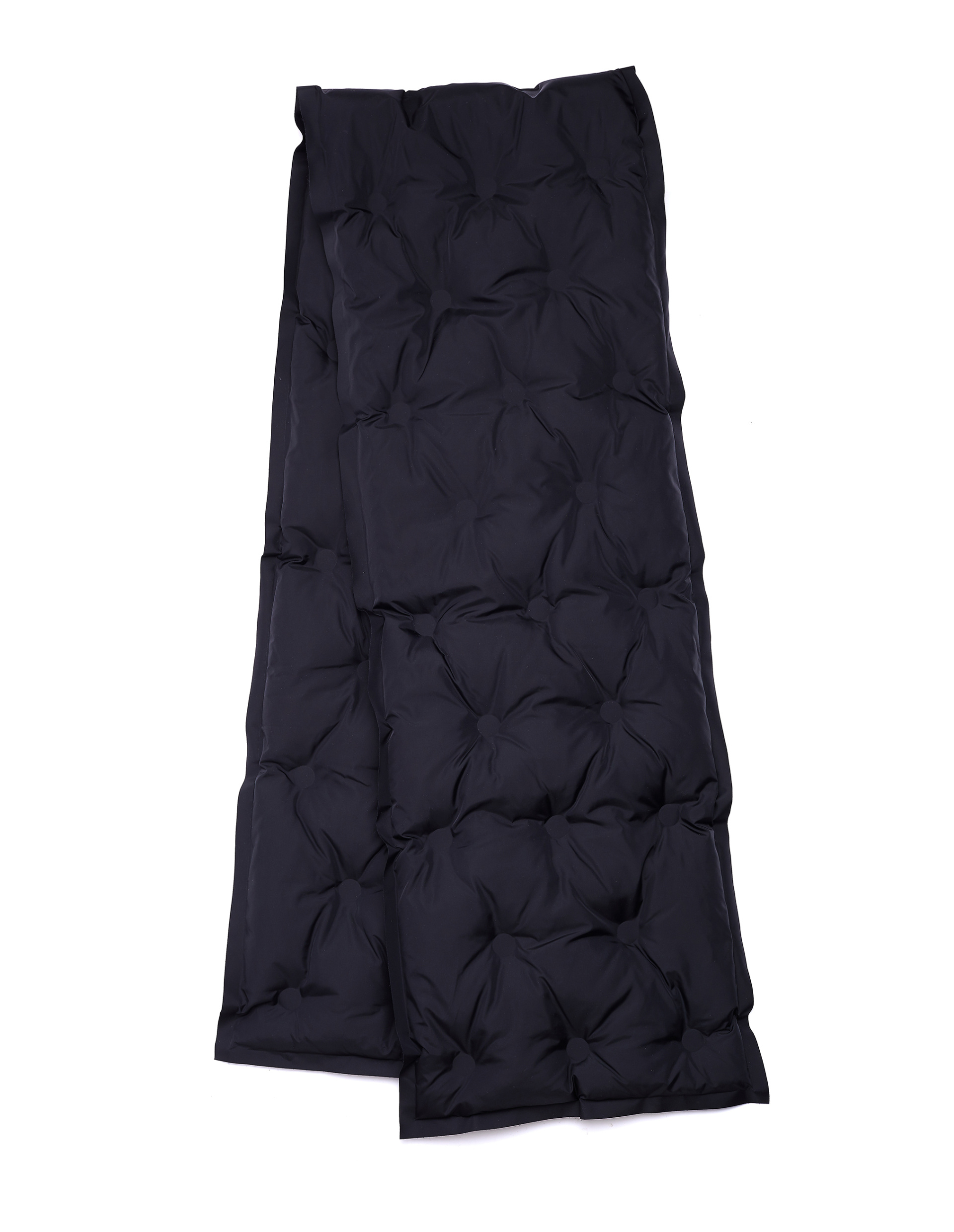 Maison Margiela Черный стеганый шарф Glam Slam