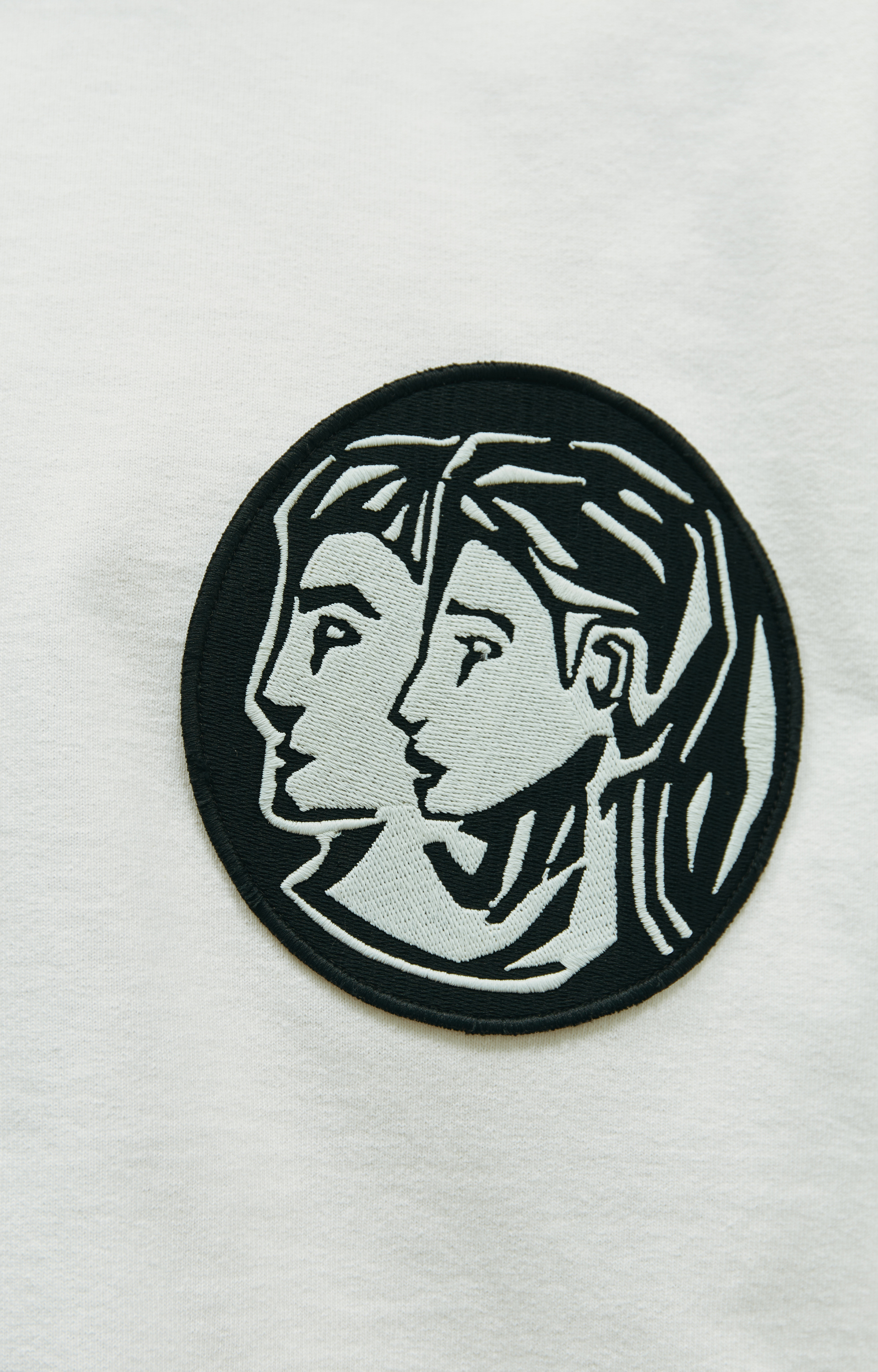 Jil Sander Оверсайз футболка с вышивкой Близнецы