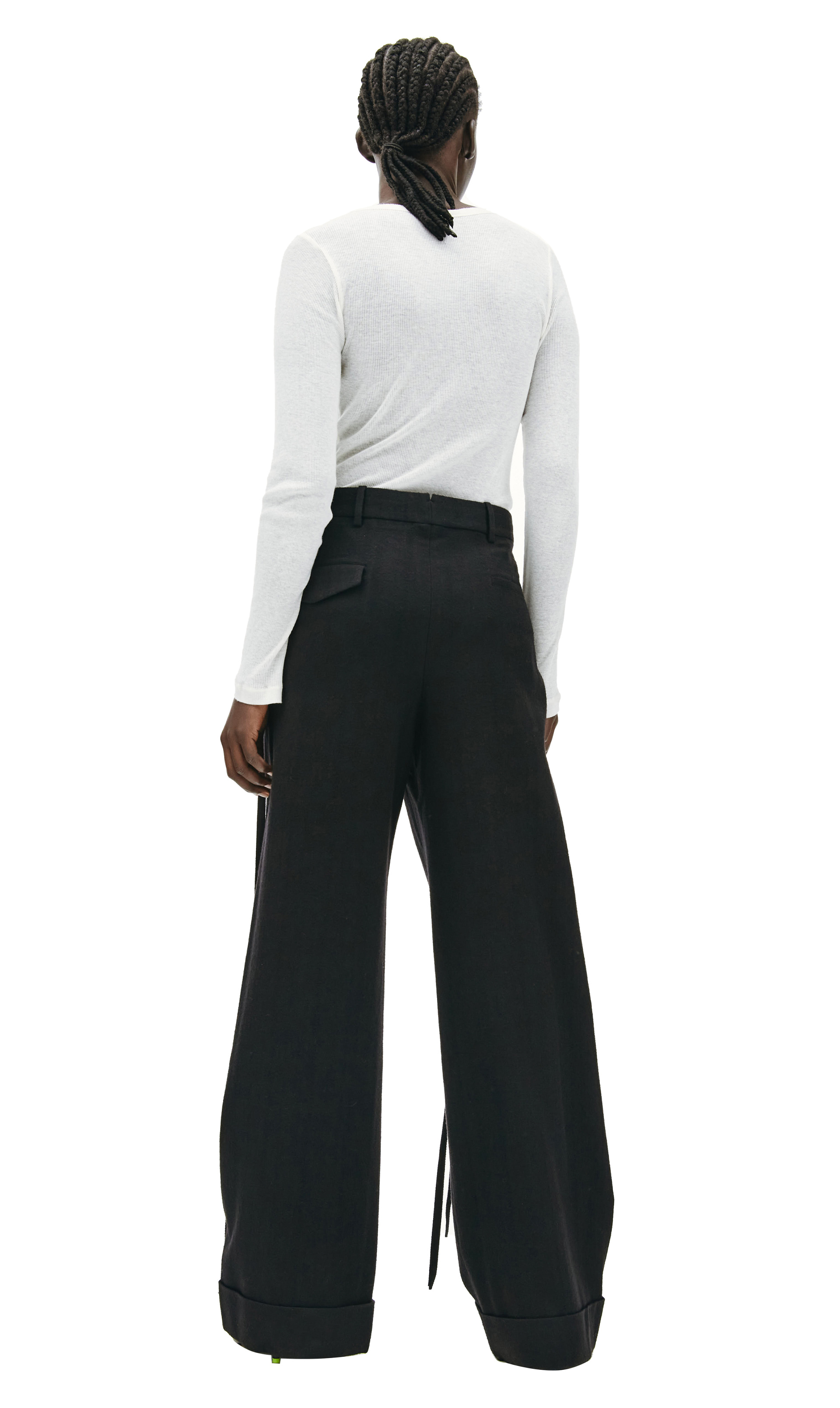 Ann Demeulemeester Широкие брюки Bonne с лентами