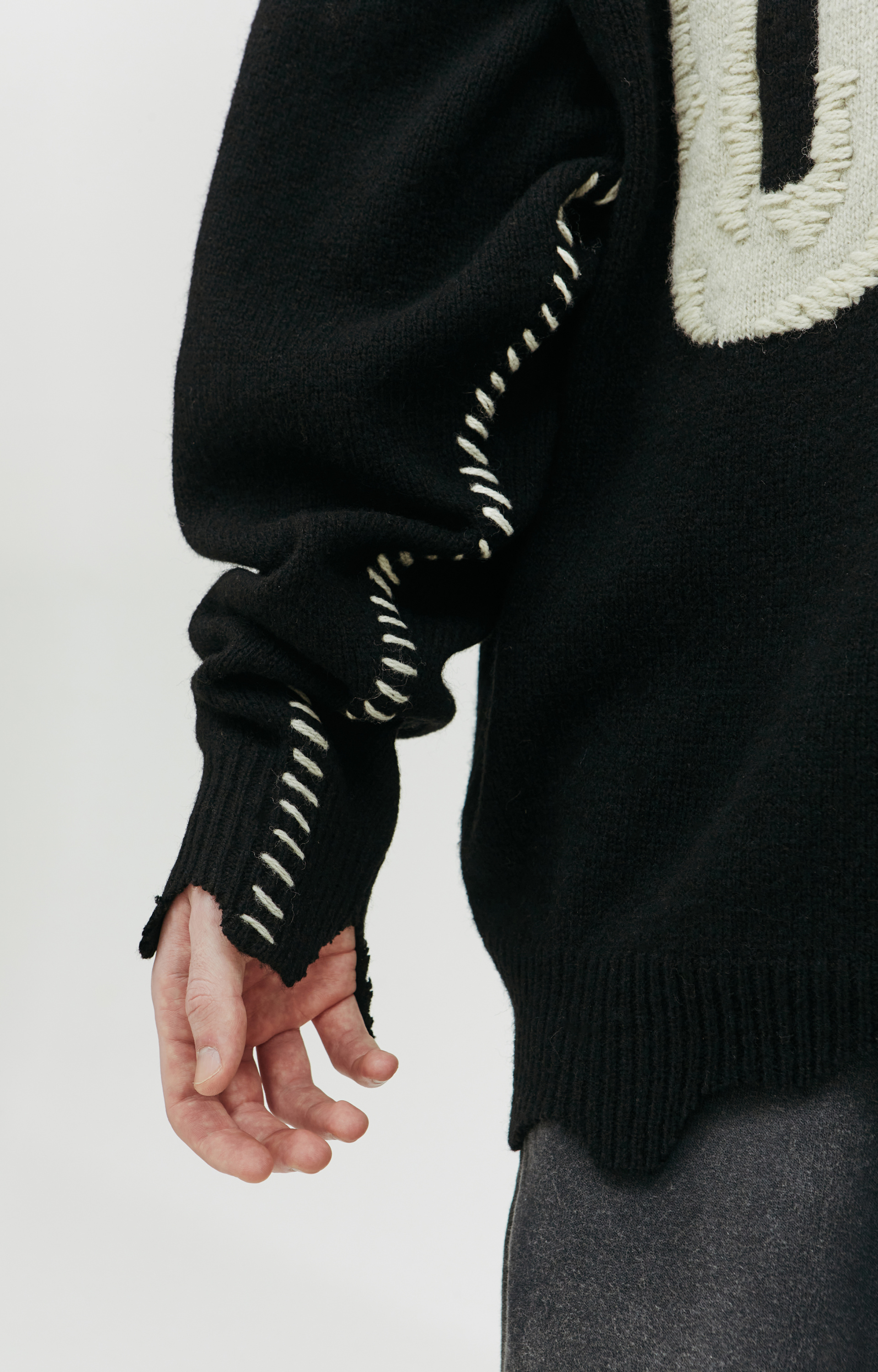 Saint Michael Оверсайз свитер с вышивкой CIF