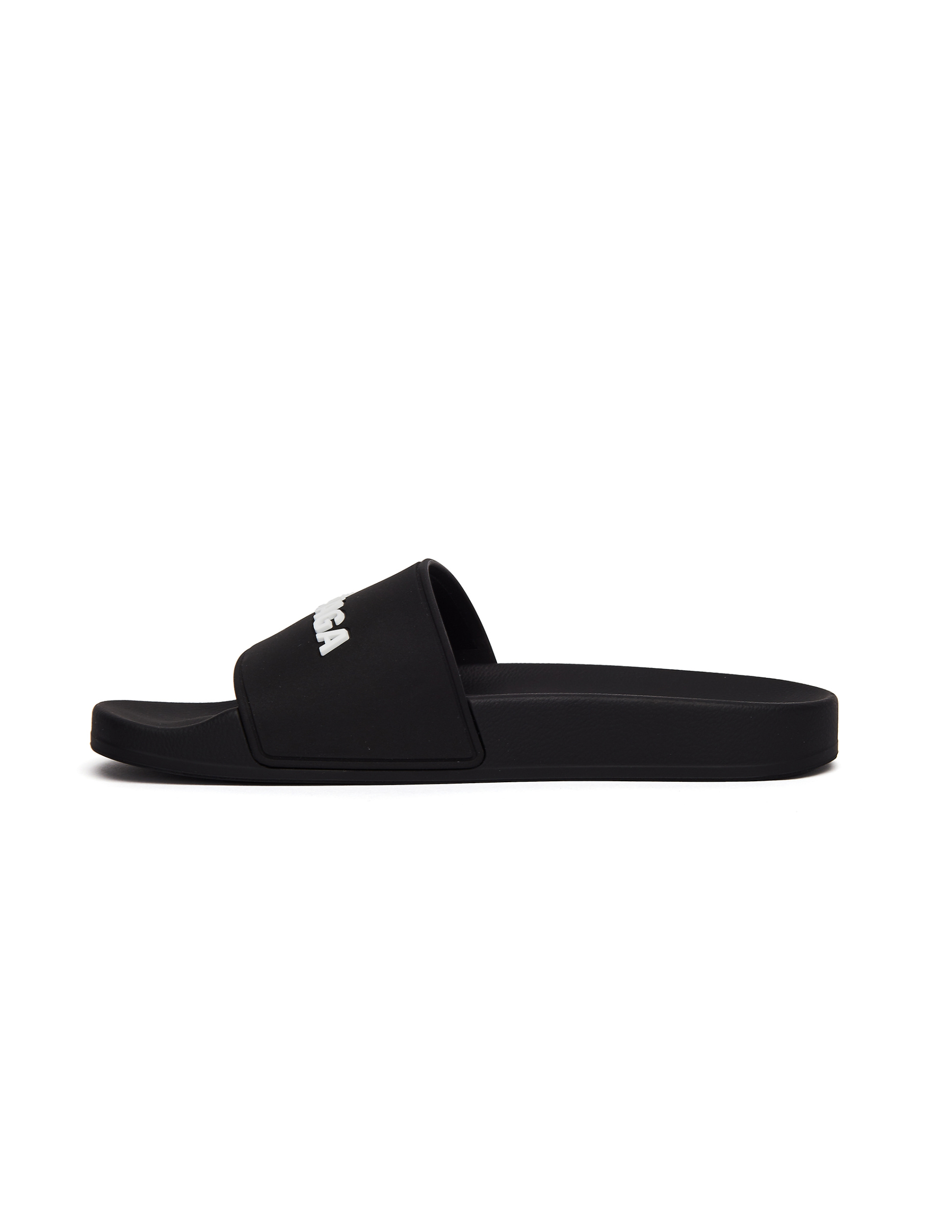 Balenciaga Черные резиновые шлепанцы