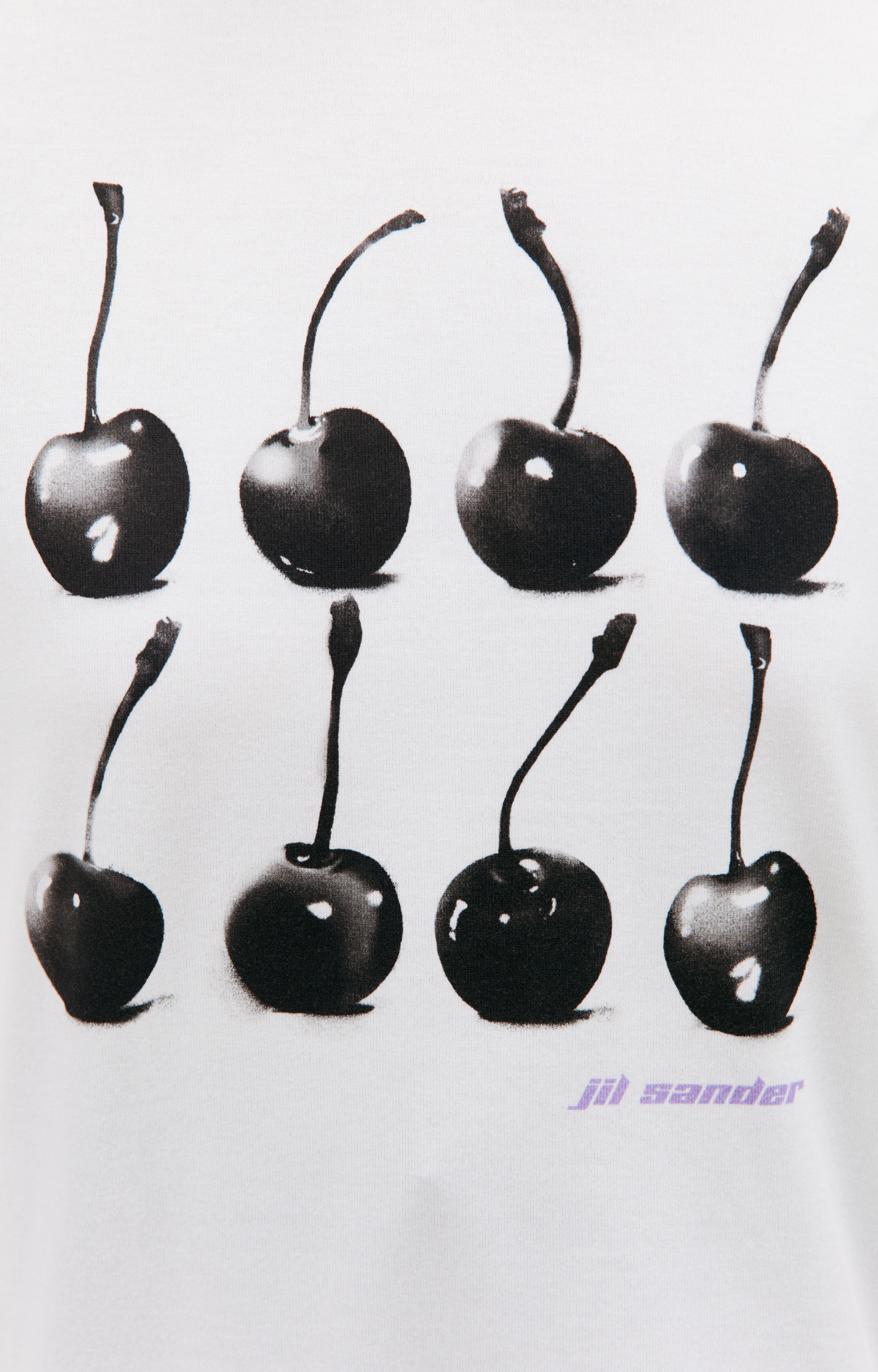 Jil Sander Хлопковый лонгслив с принтом