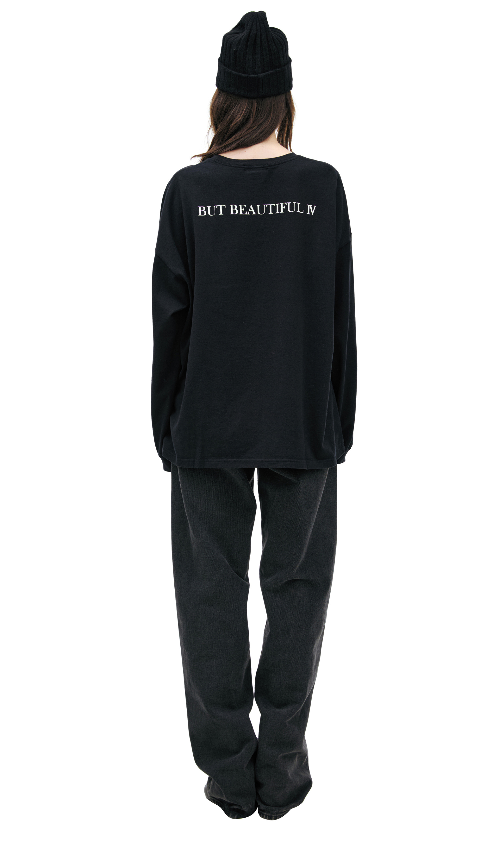 Undercover Черный лонгслив с принтом