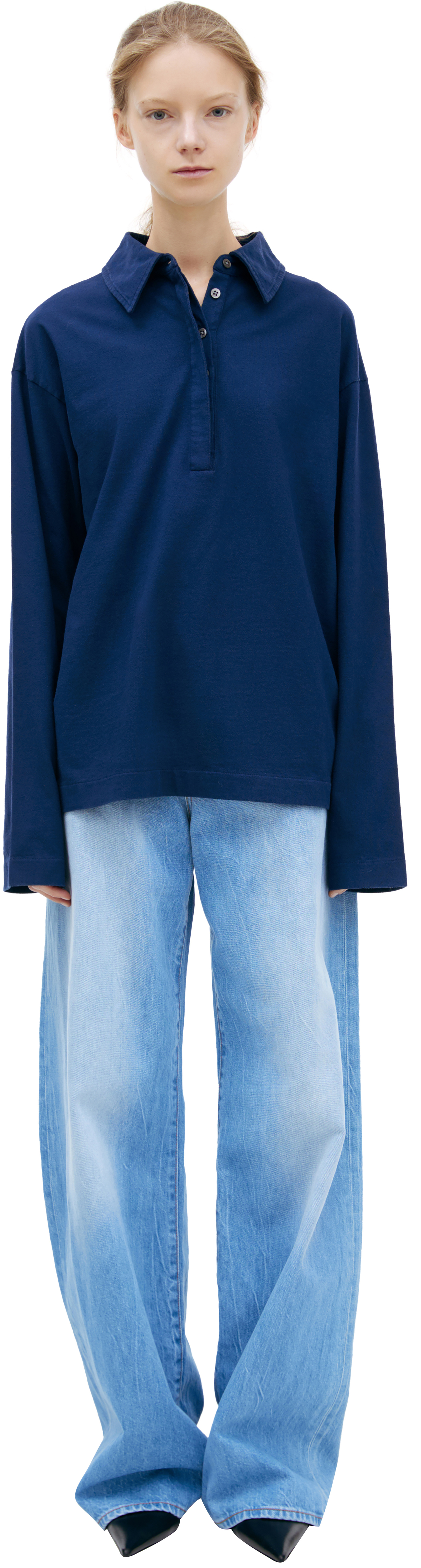 The Row Базовое поло из хлопка