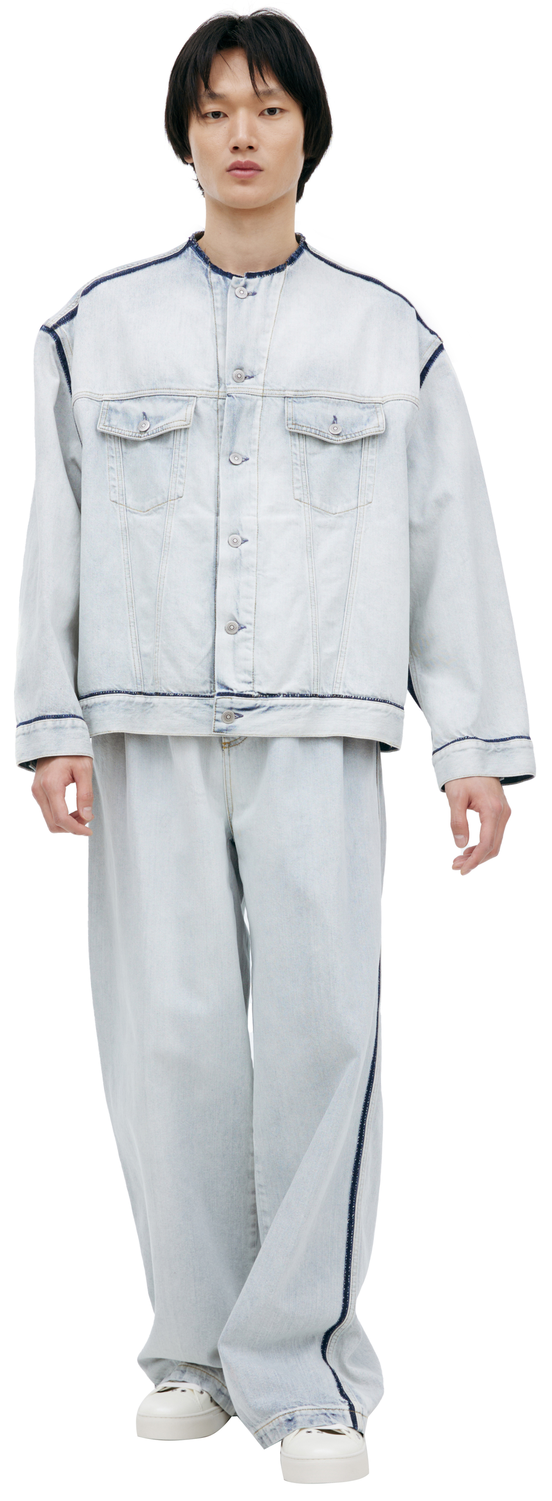 Maison Margiela Джинсовая куртка с контрастными швами