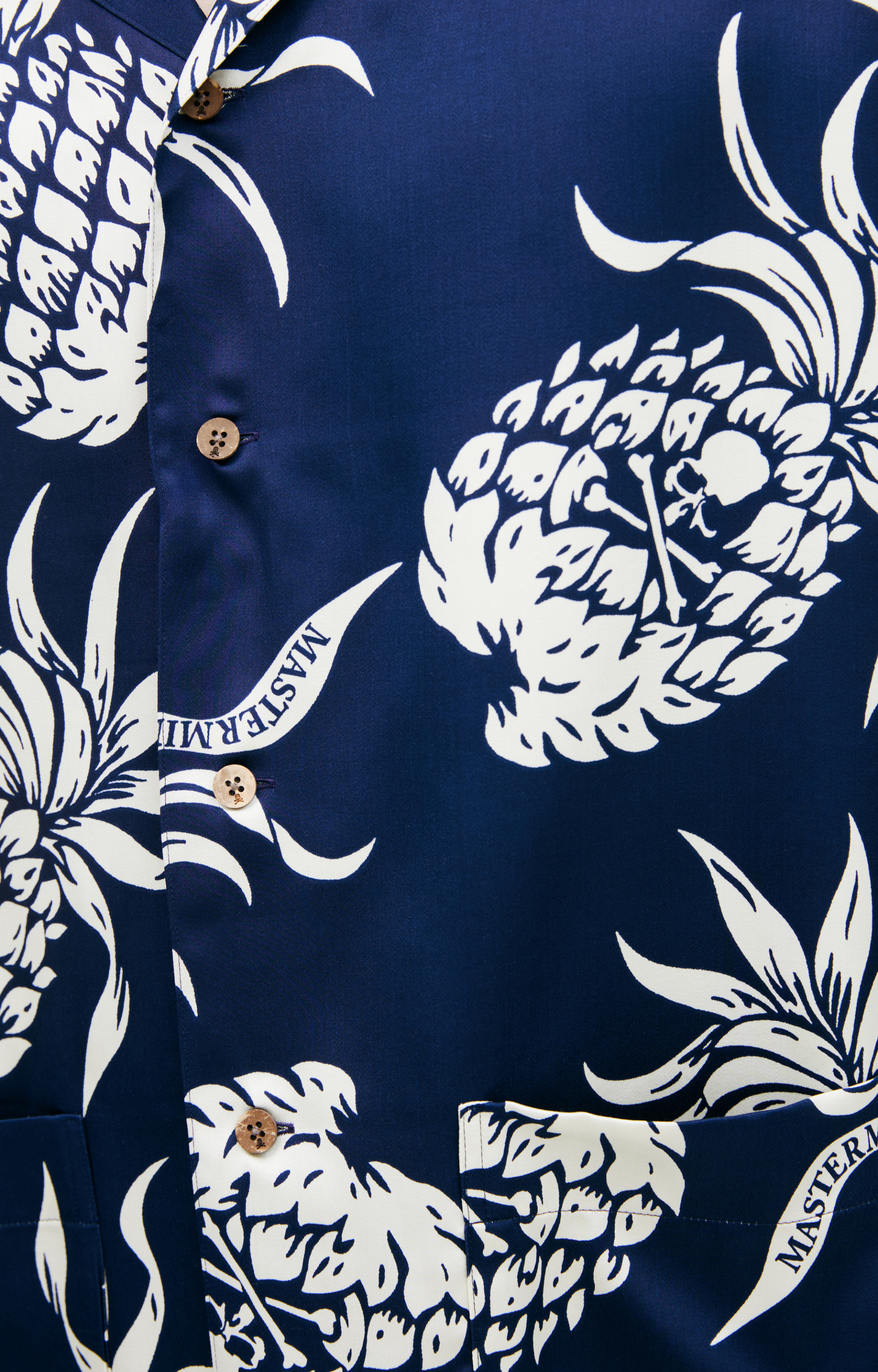 Mastermind WORLD Шелковая рубашка с монопринтом