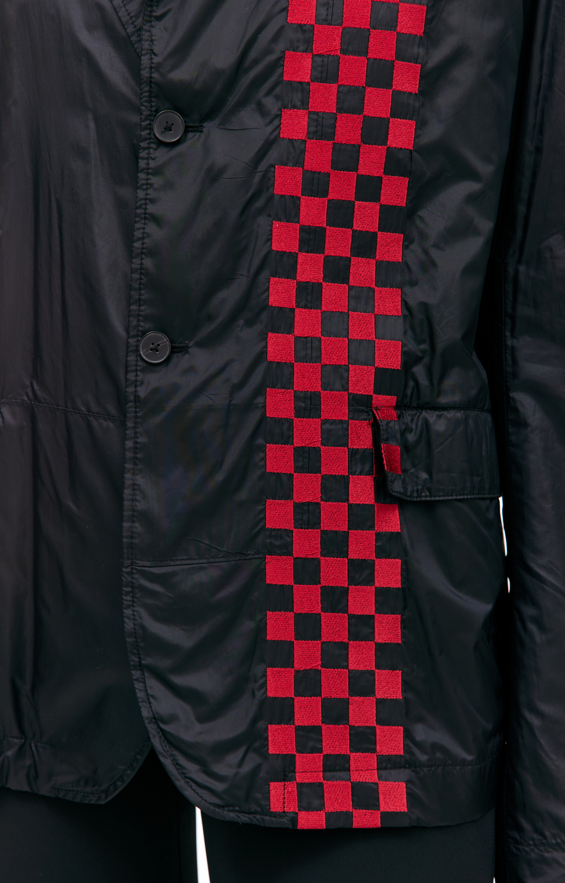 Haider Ackermann Черный жакет с вышивкой