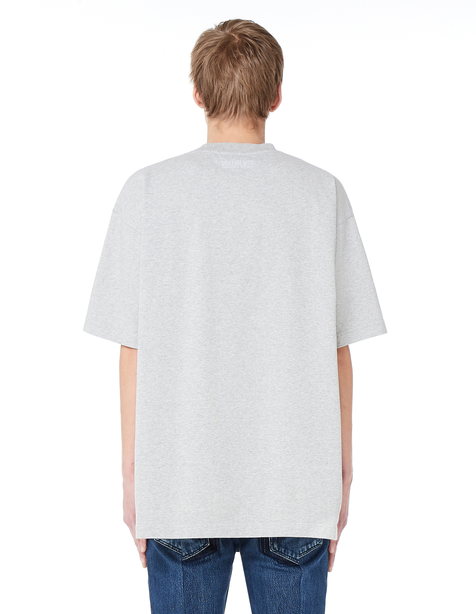 VETEMENTS Футболка с вышивкой с логотипом