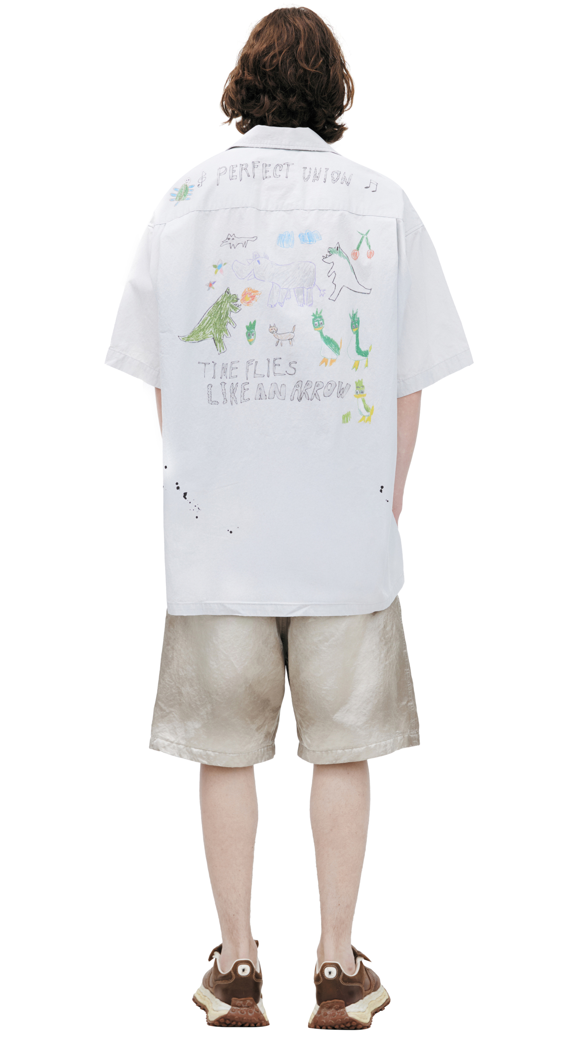 Maison Mihara Yasuhiro Рубашка с монопринтом