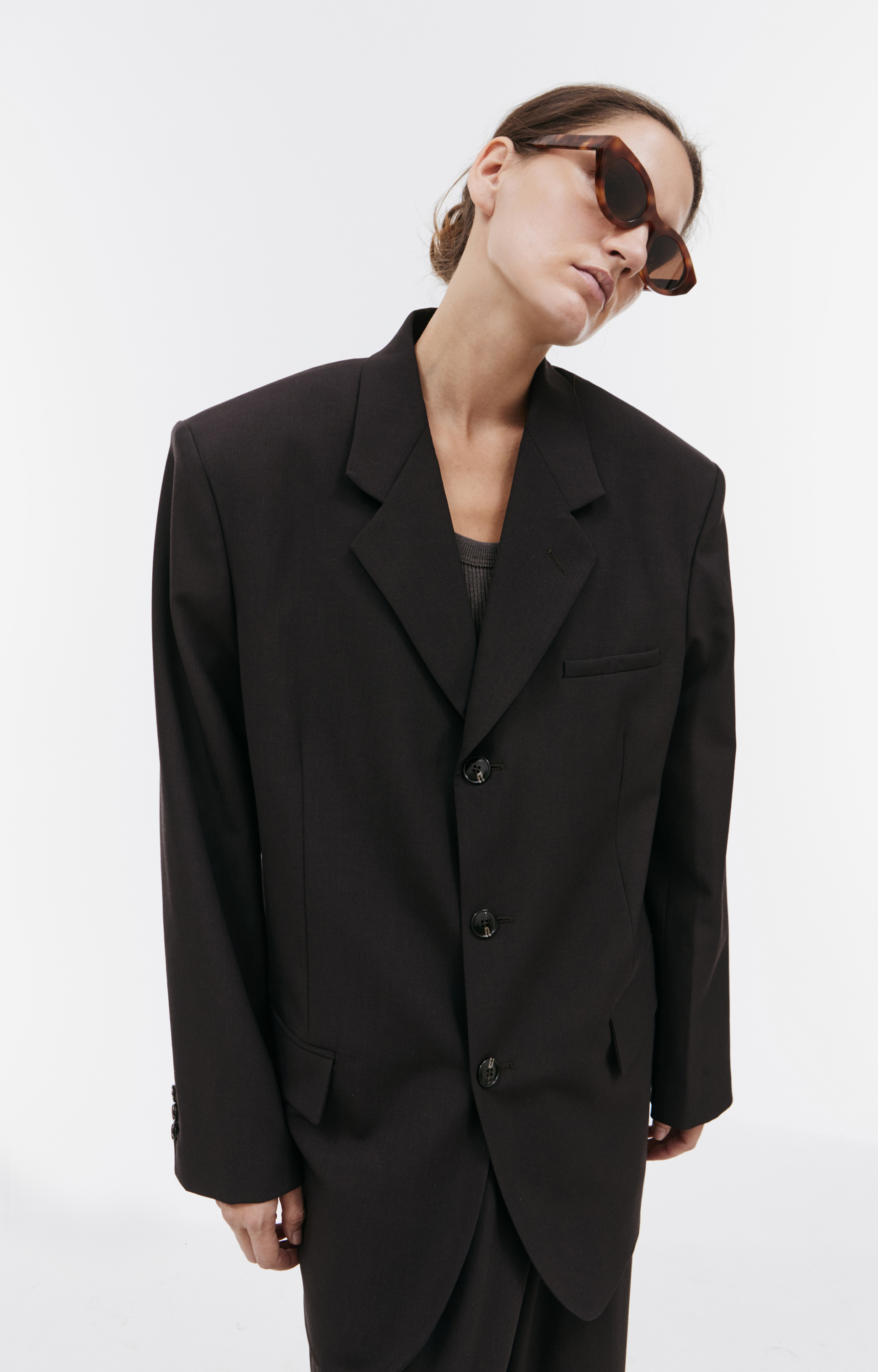 QUIRA Однобортный оверсайз жакет