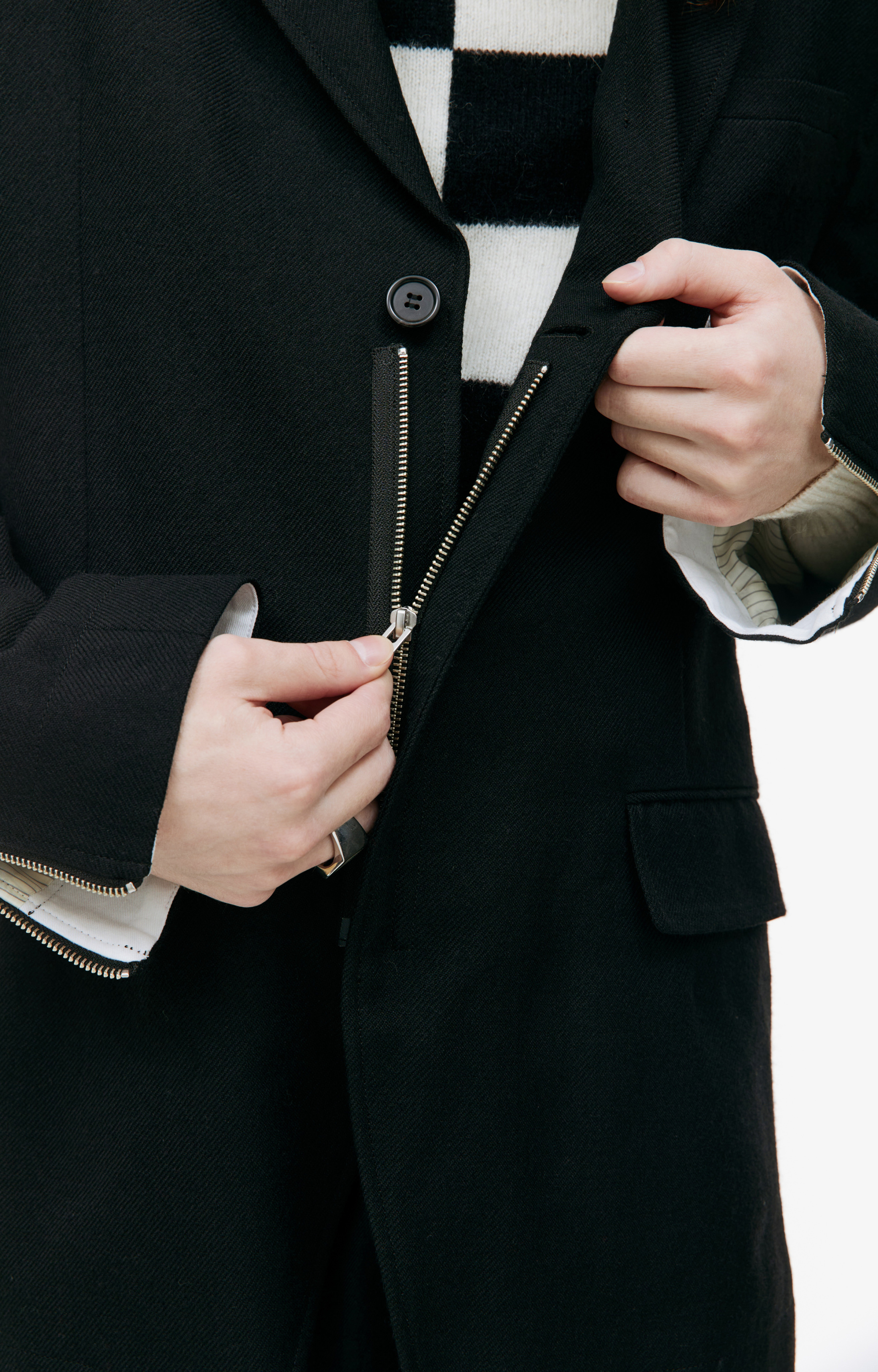 Undercover Шерстяной пиджак с молниями