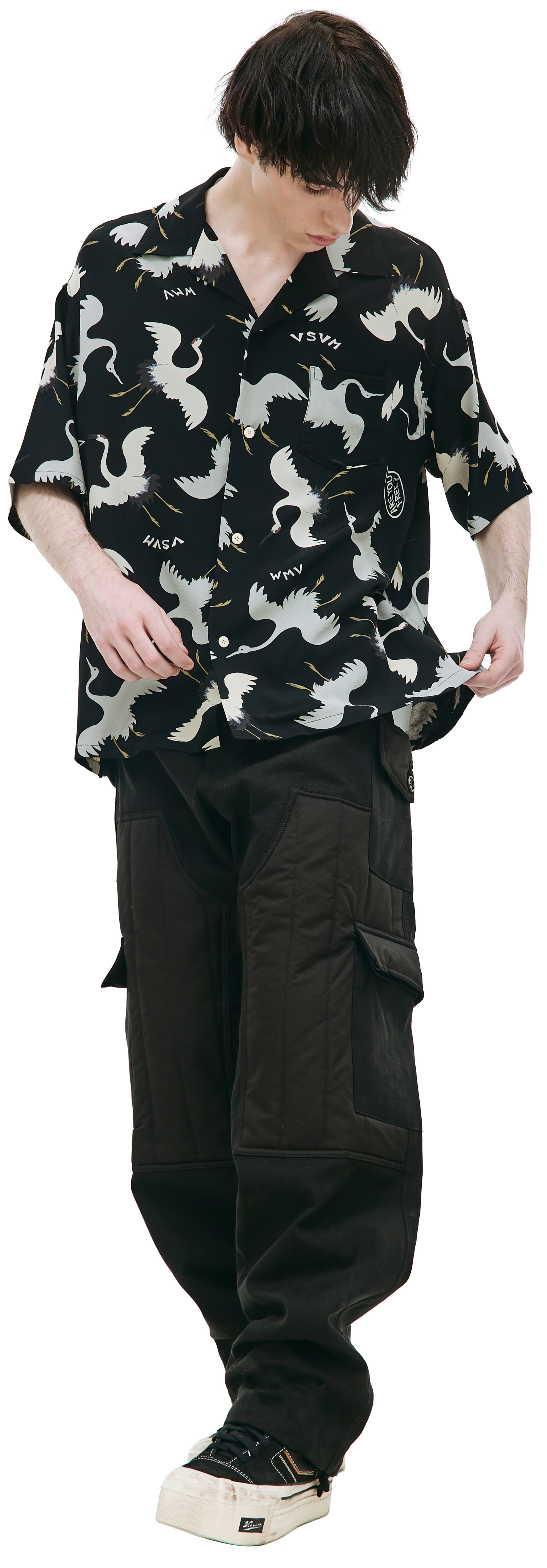 visvim Рубашка Crosby с коротким рукавом