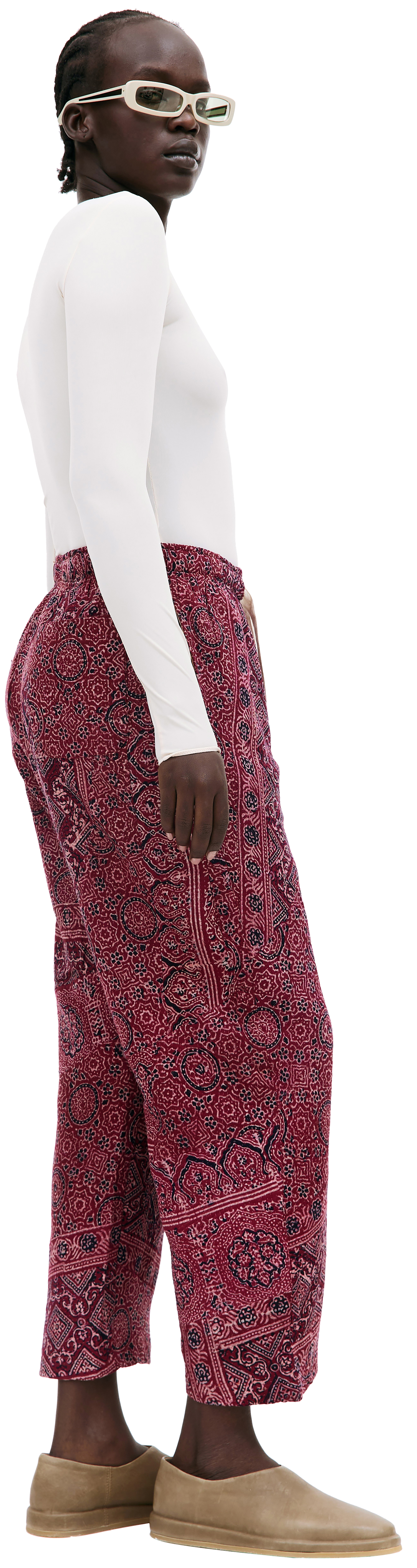 KARU RESEARCH Брюки с этническим принтом