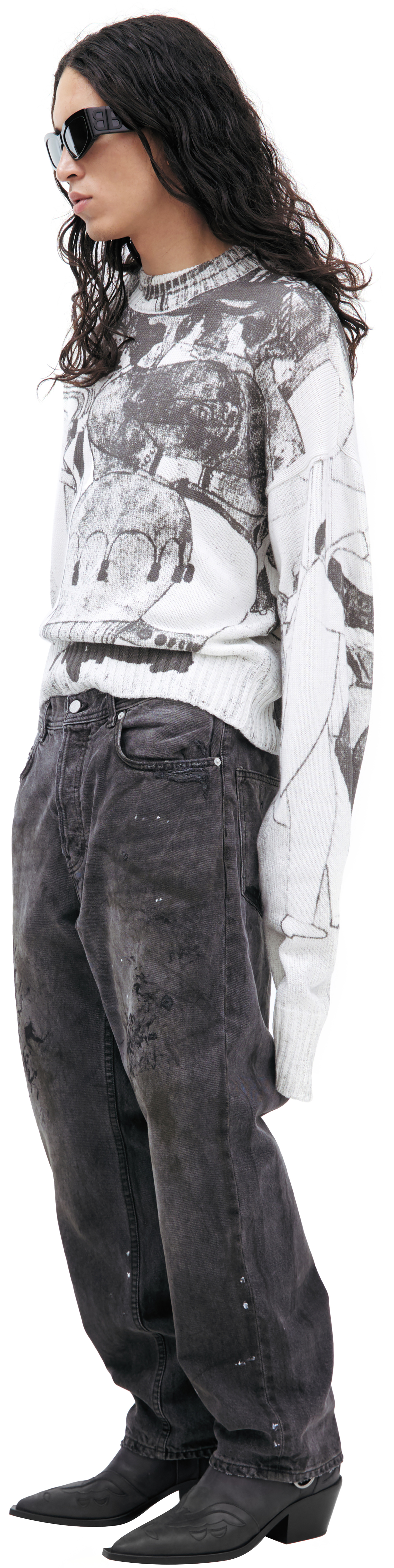 Enfants Riches Déprimés Вязаный свитер из хлопка