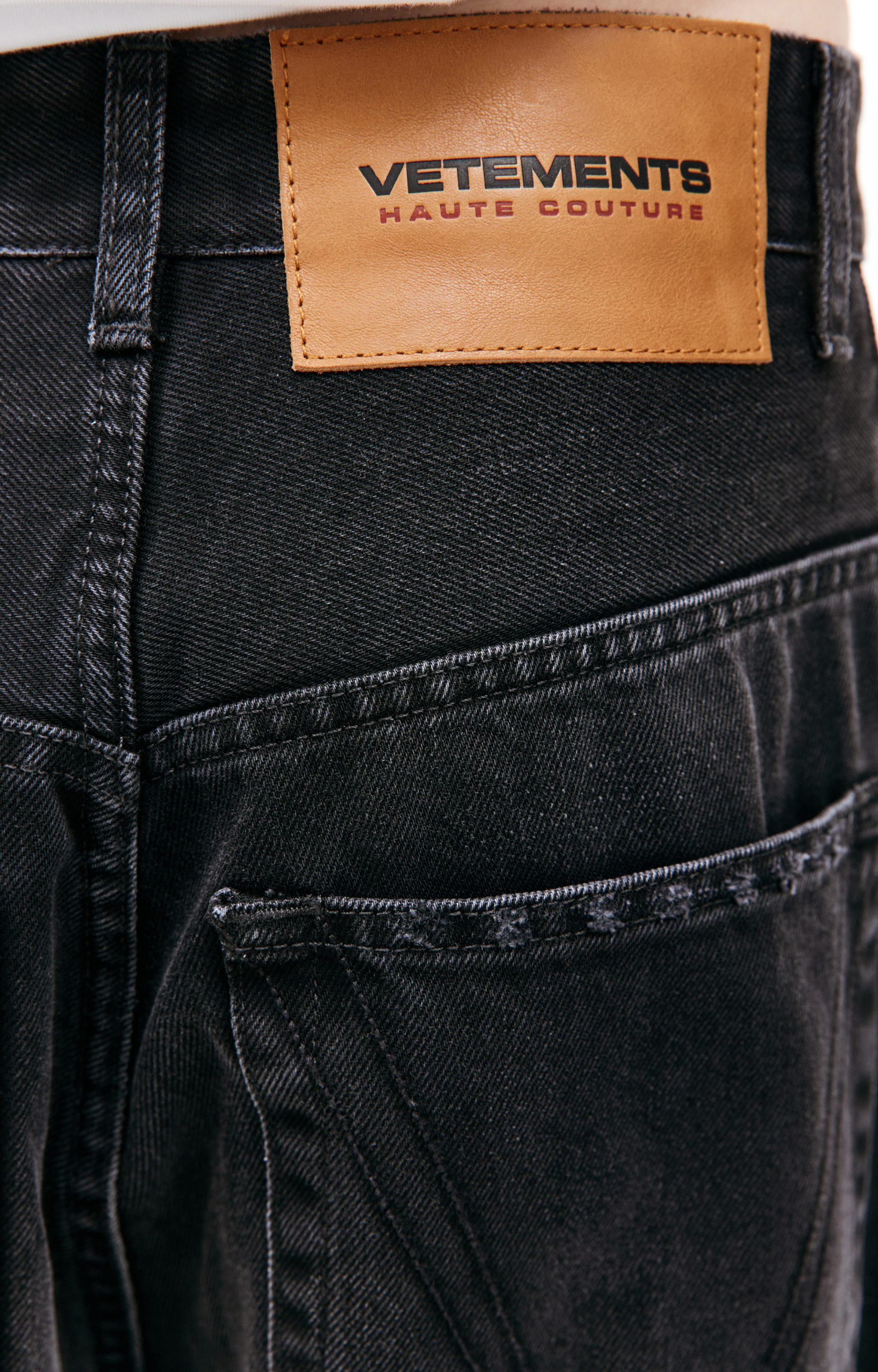 VETEMENTS Черные широкие джинсы