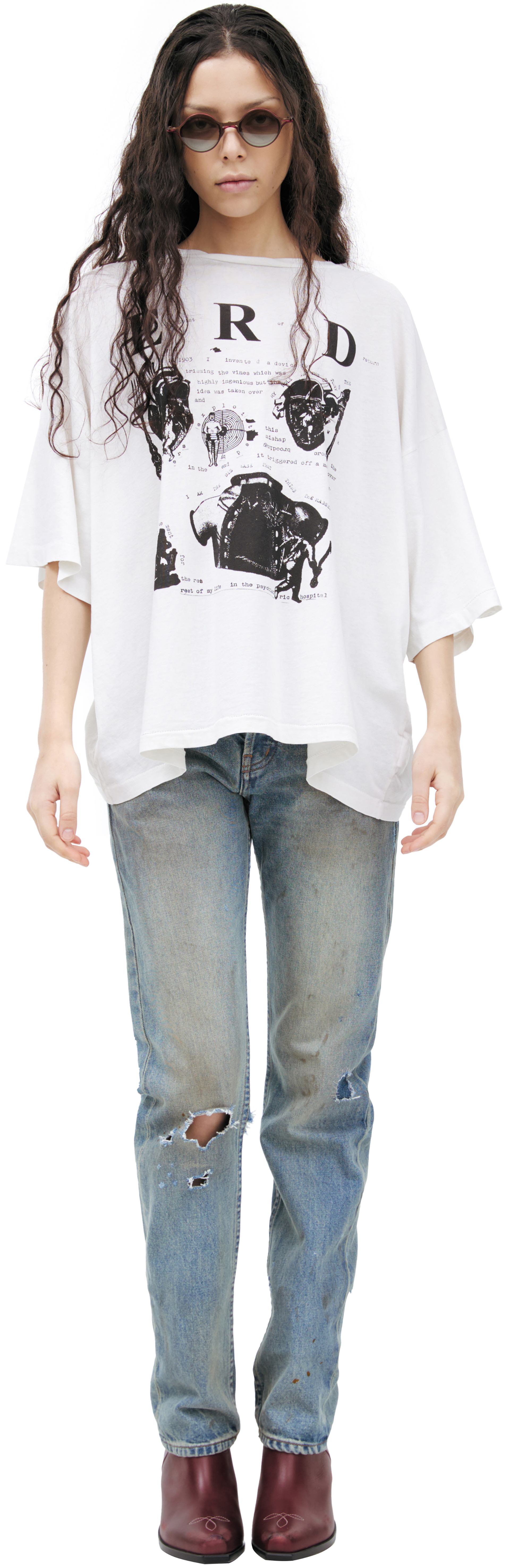 Enfants Riches Déprimés Белая футболка с принтами