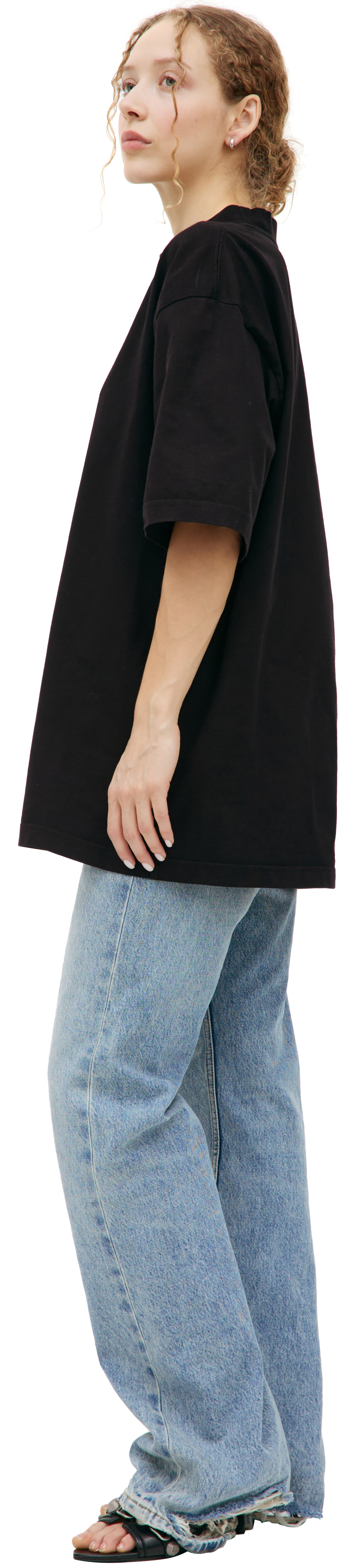 Balenciaga Футболка с вышитым логотипом