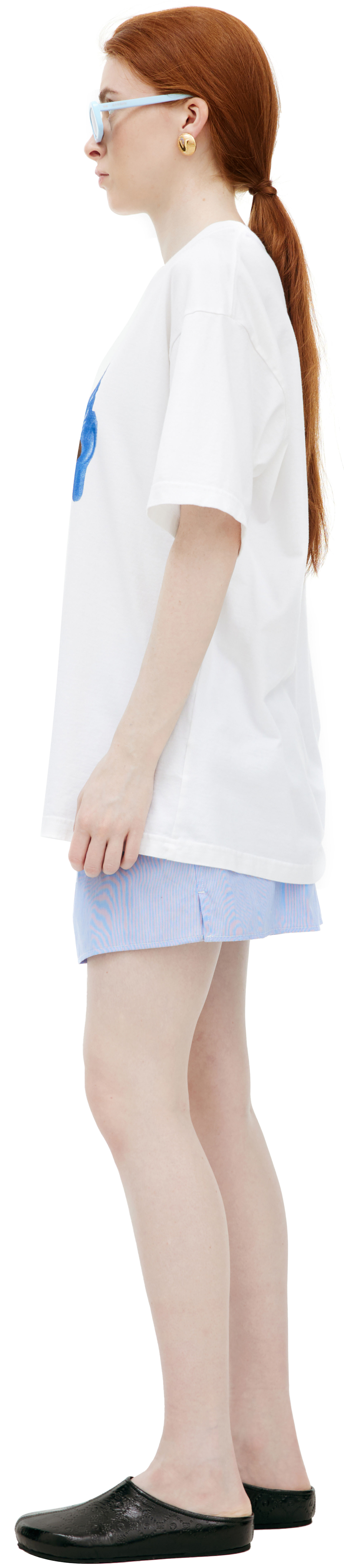 Undercover Белая футболка с принтом