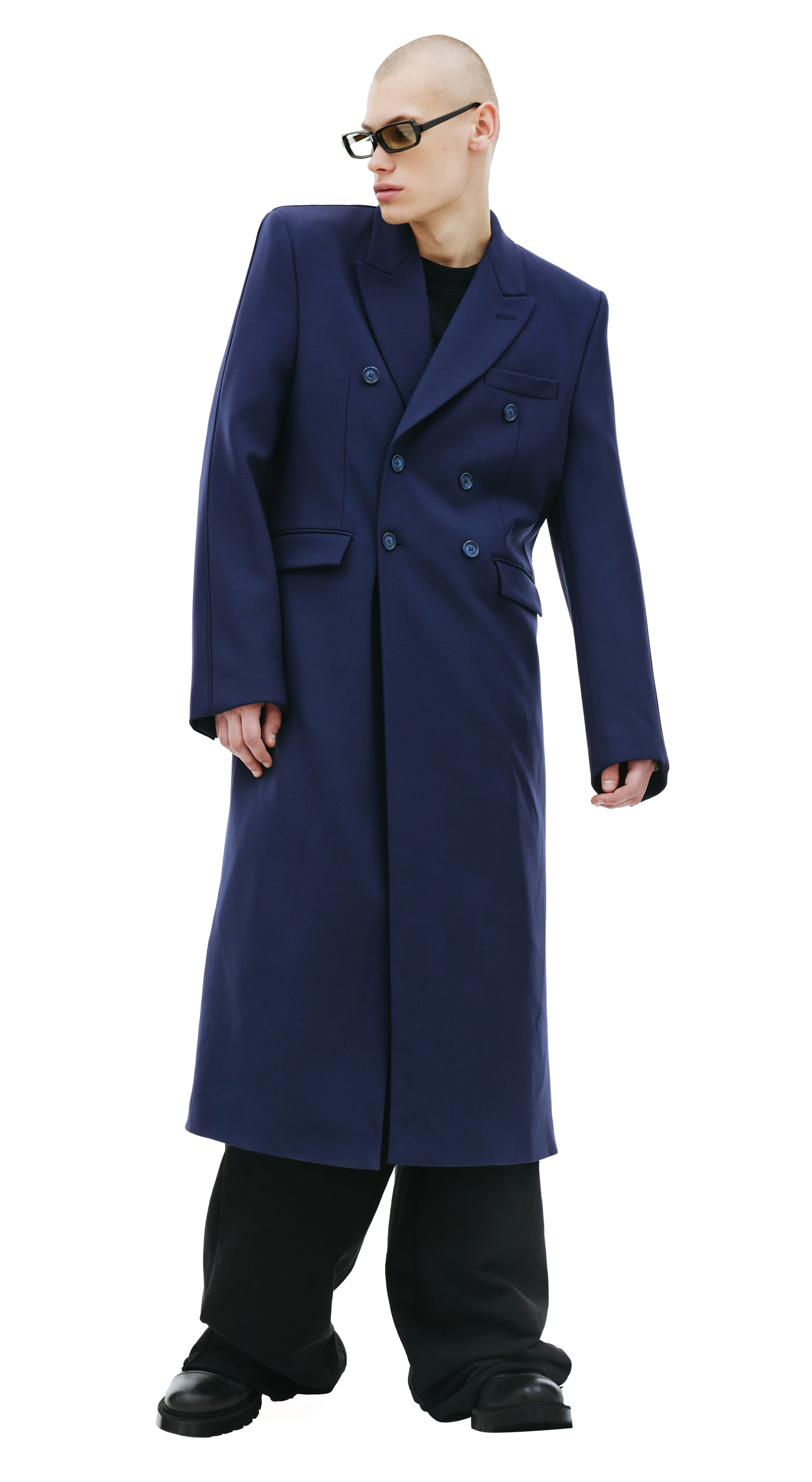 VTMNTS Двубортное пальто из шерсти