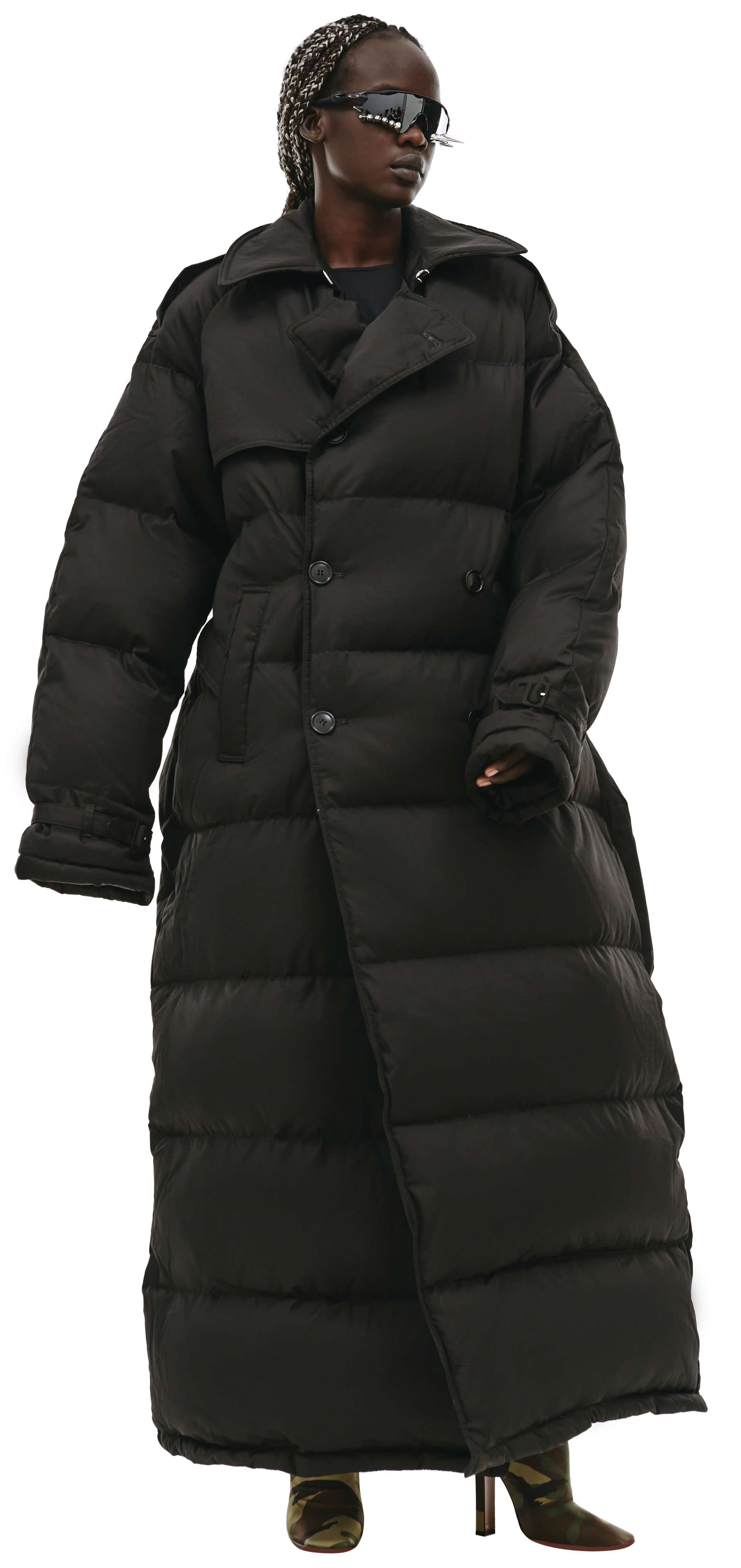 VETEMENTS Длинный пуховик с поясом