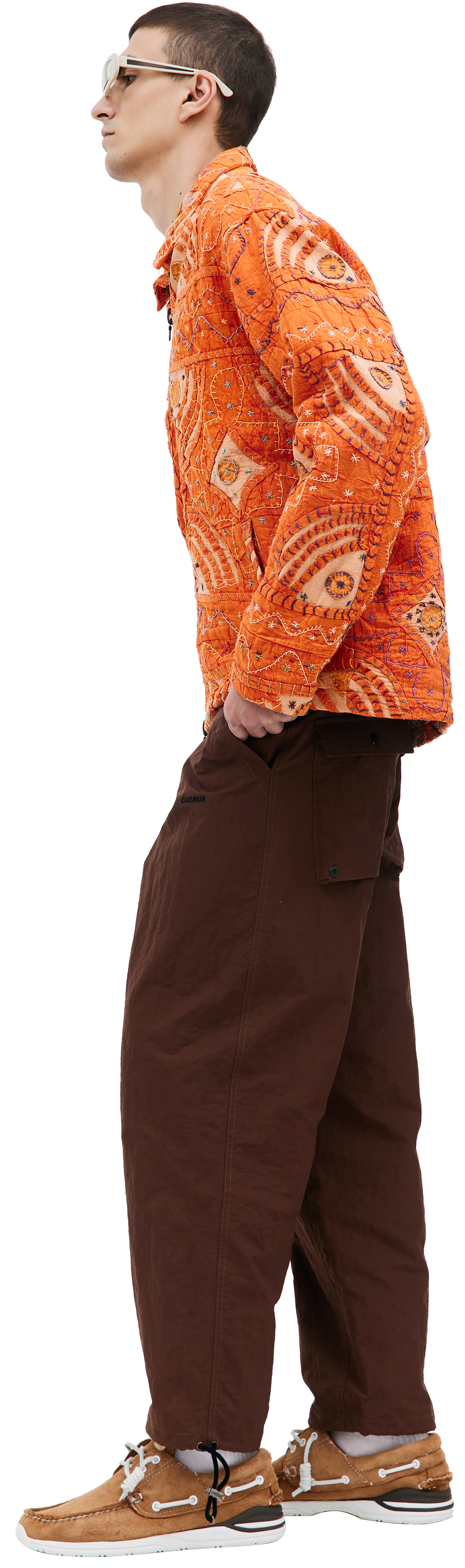 KARU RESEARCH Стеганая куртка с ручной вышивкой