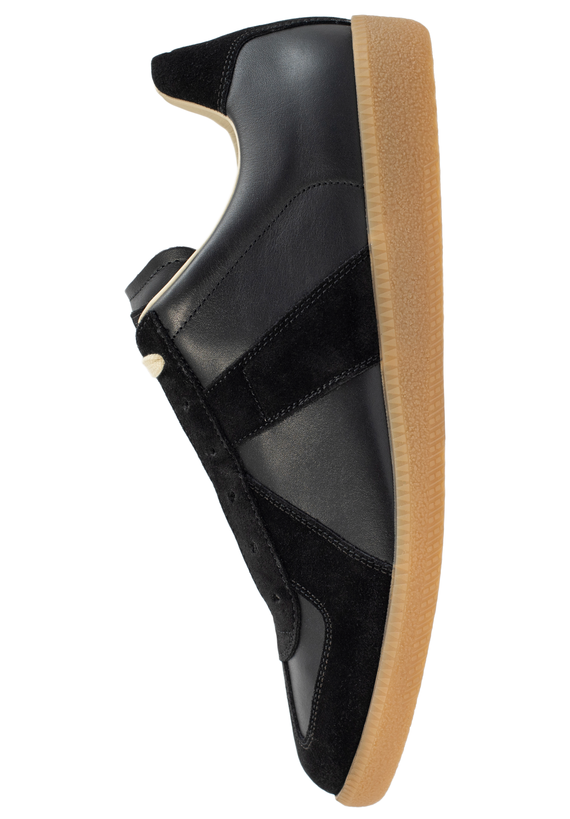 Maison Margiela Черные кеды из кожи