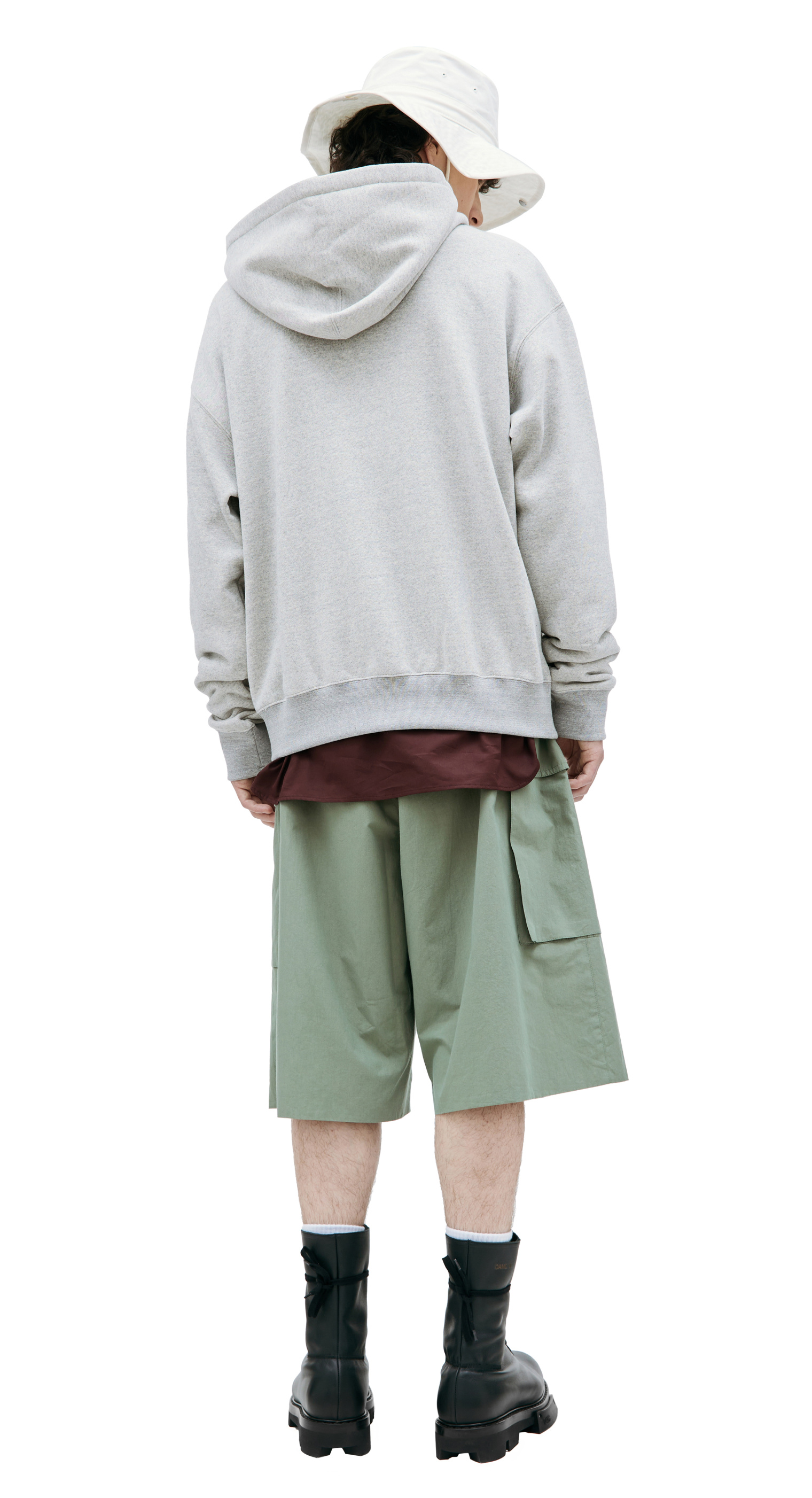 Jil Sander Худи на молнии с лентами