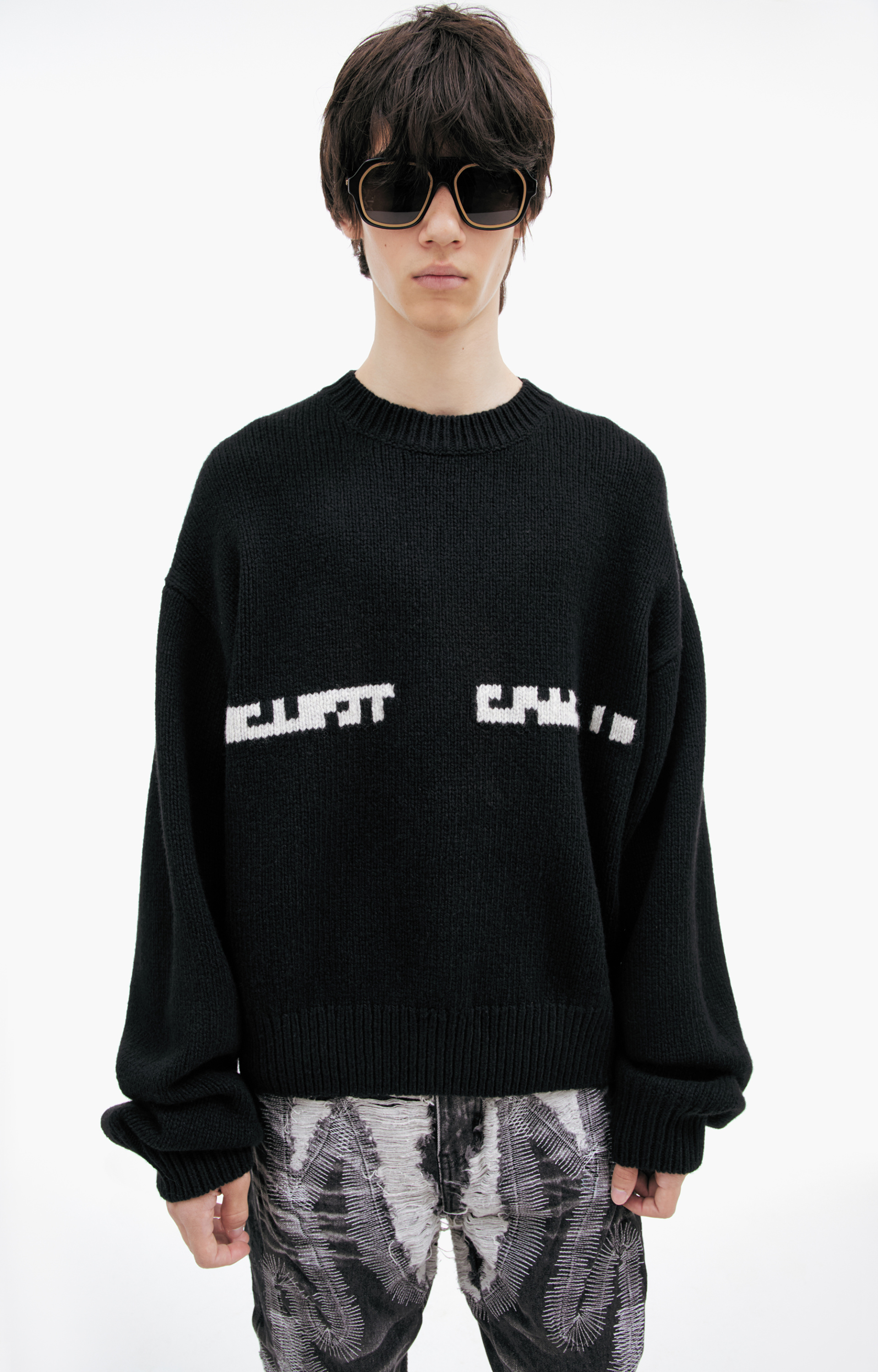 Heliot Emil Черный свитер из шерсти