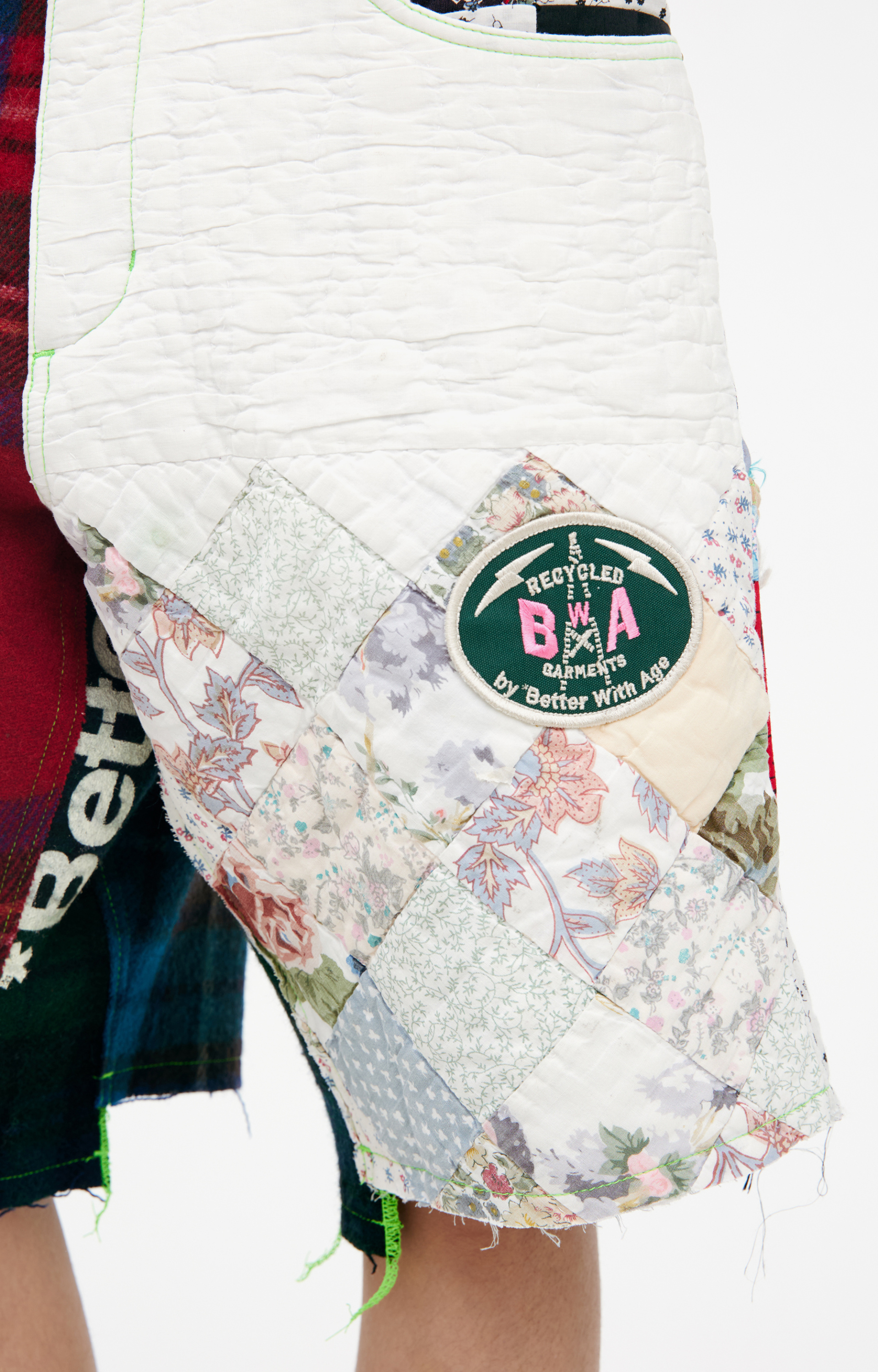 BETTER WITH AGE Комбинированные шорты из хлопка