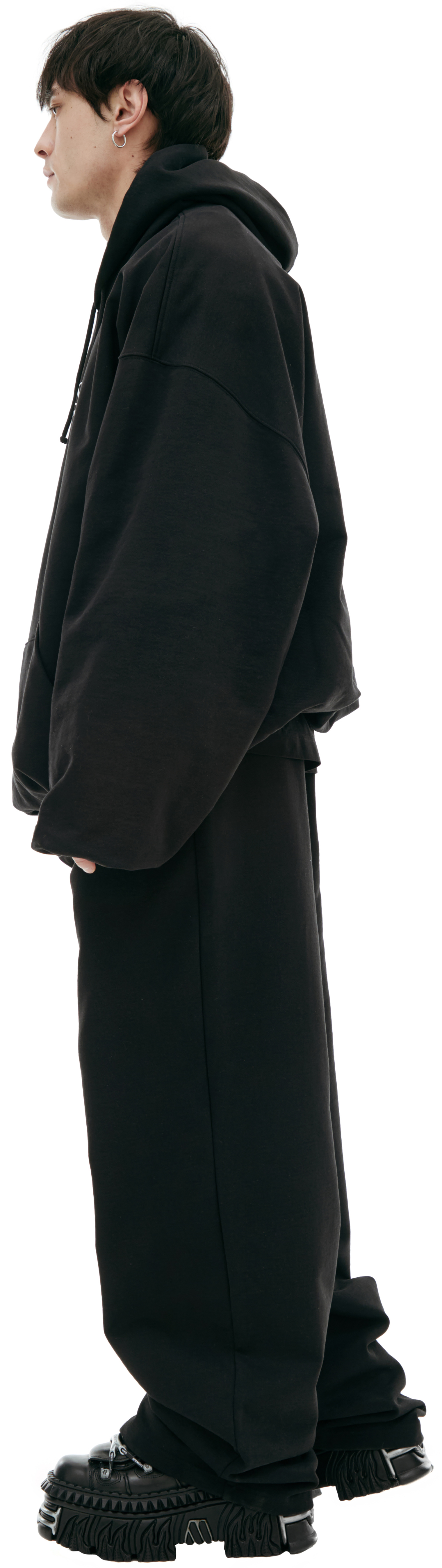VETEMENTS Черное худи с логотипом