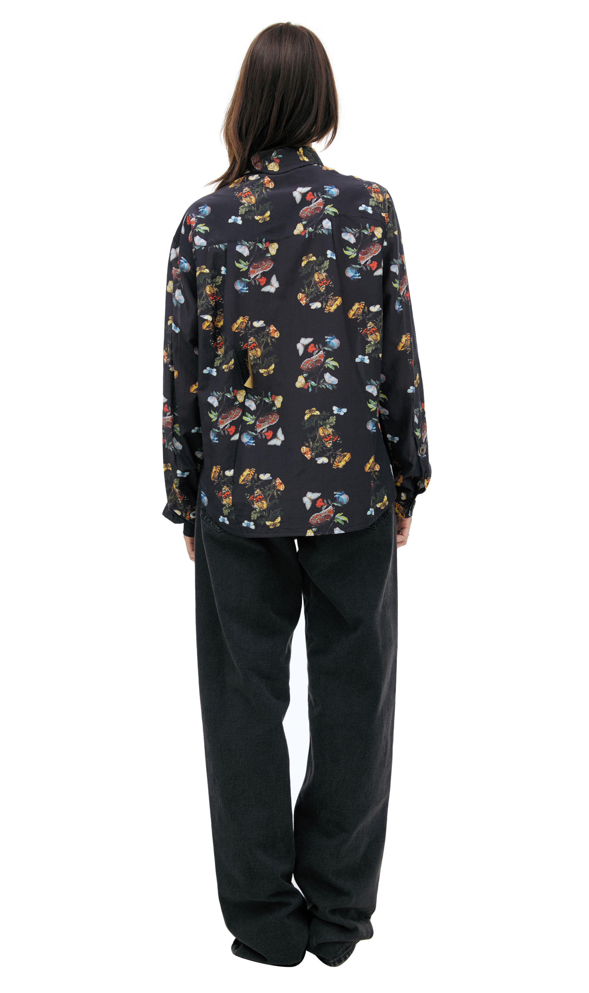 Undercover Черная блуза с монопринтом